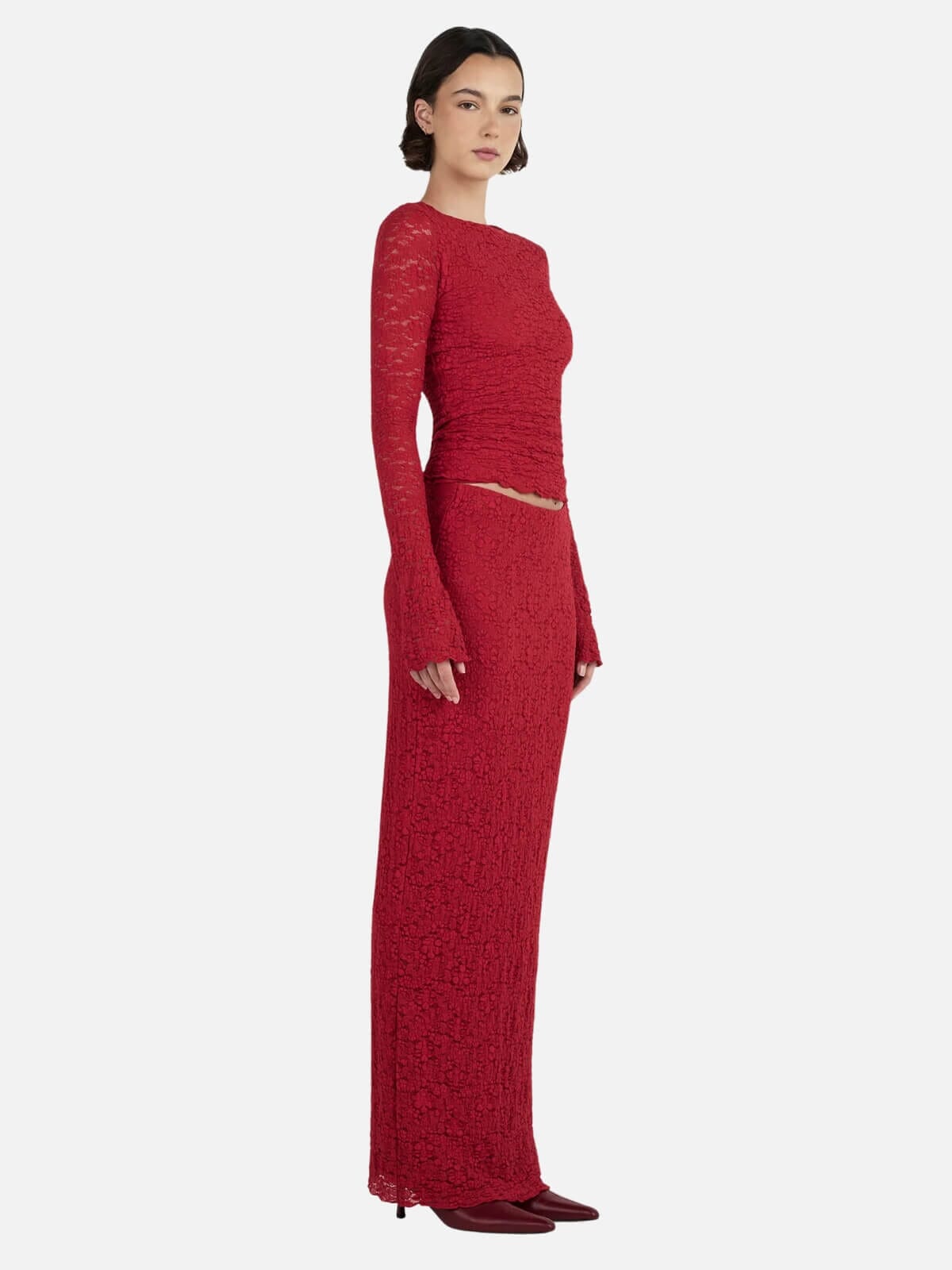 Delfine Skirt - Tango Red Skirts Ownley 