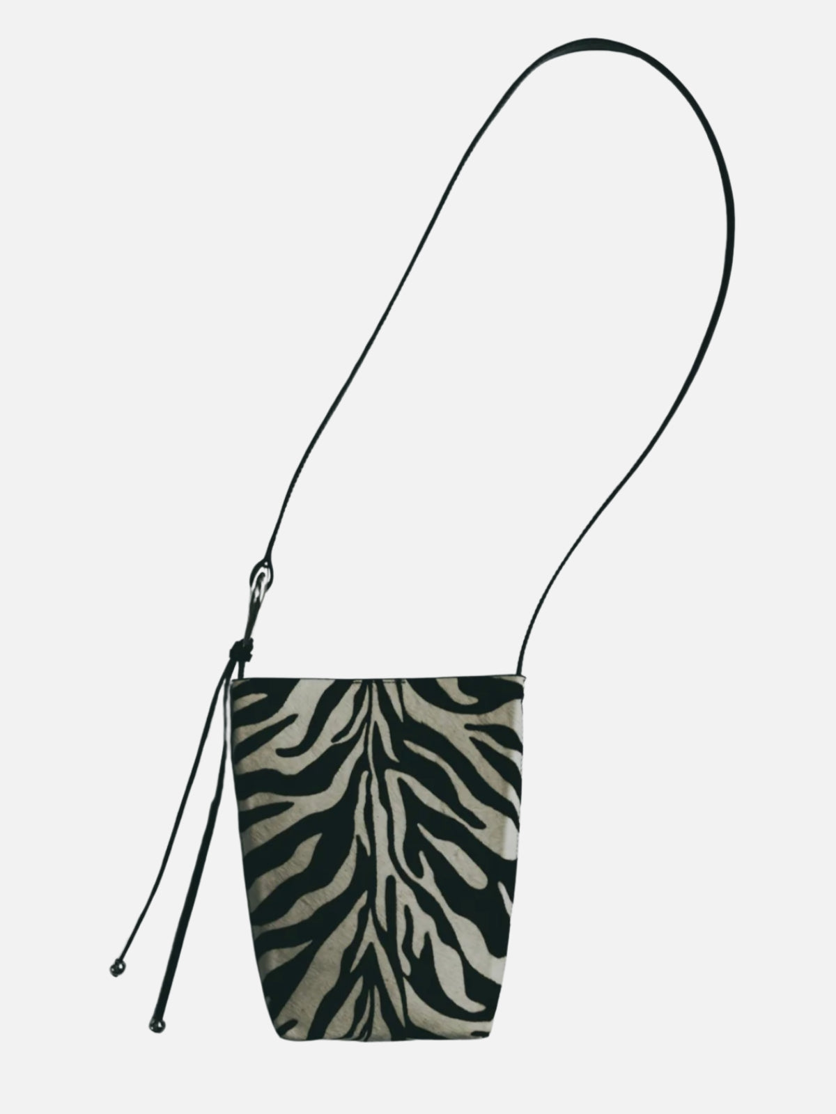 Formation Tote Bag - Zebra Calf Skin + Silver Hardware