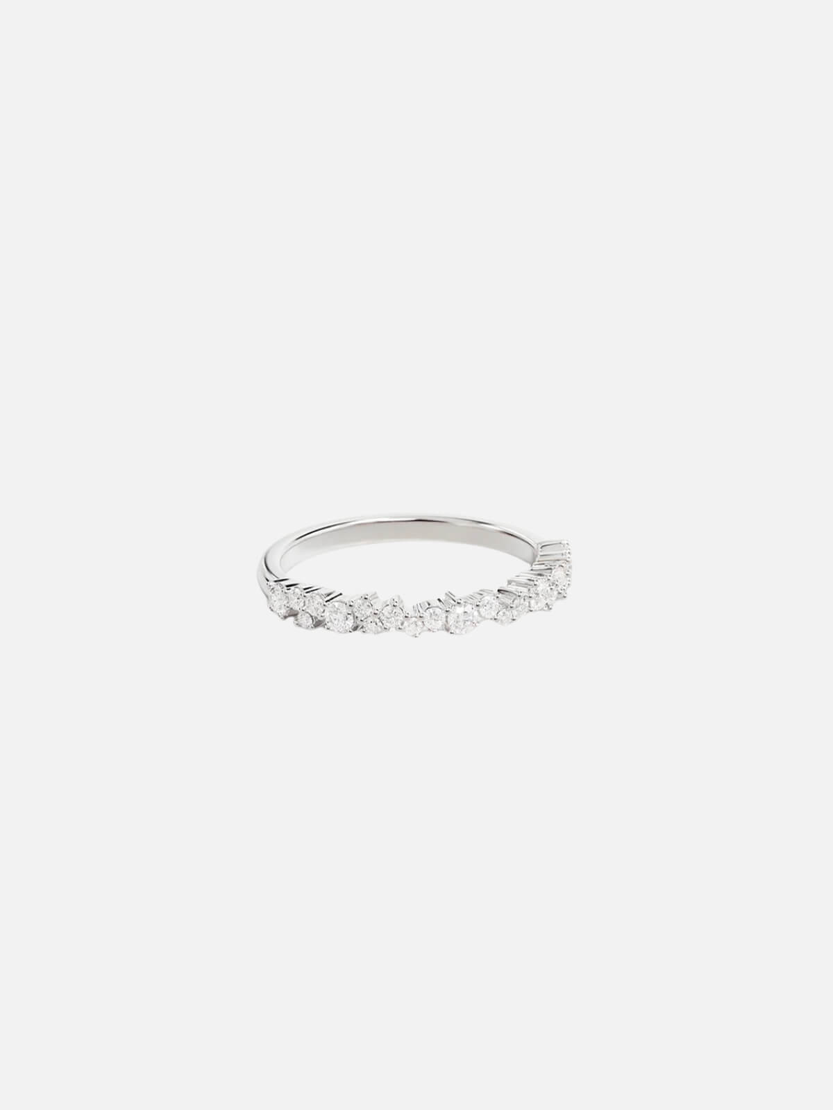 Sterling Silver Crystal Dust Fine Ring