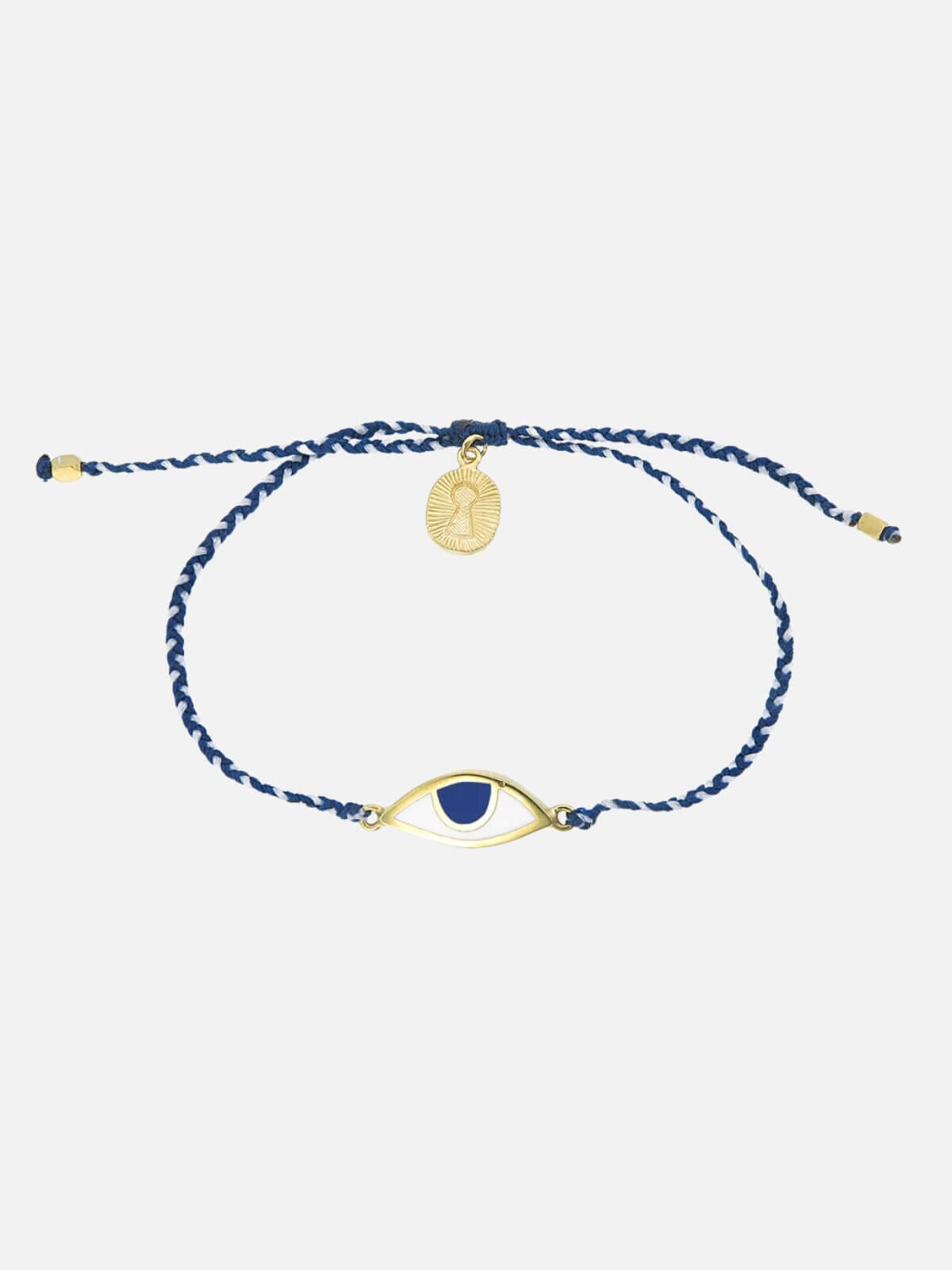 Eye Protection Bracelet - Blue/White/Gold Bracelets Tiger Frame 