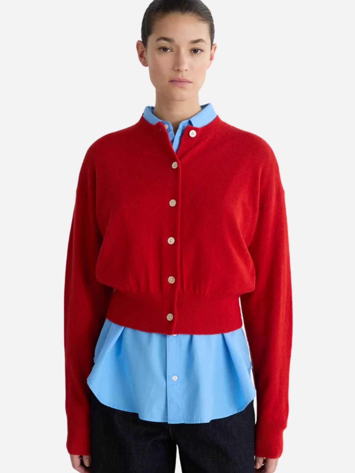 The Chloe Cardigan - Red