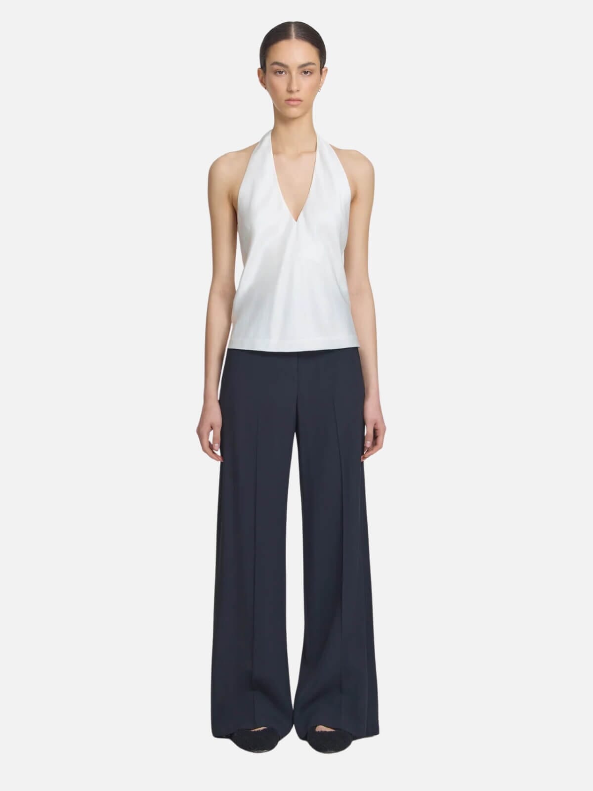 Viktoria & Woods | Evian Halter Top - Ivory | Perlu