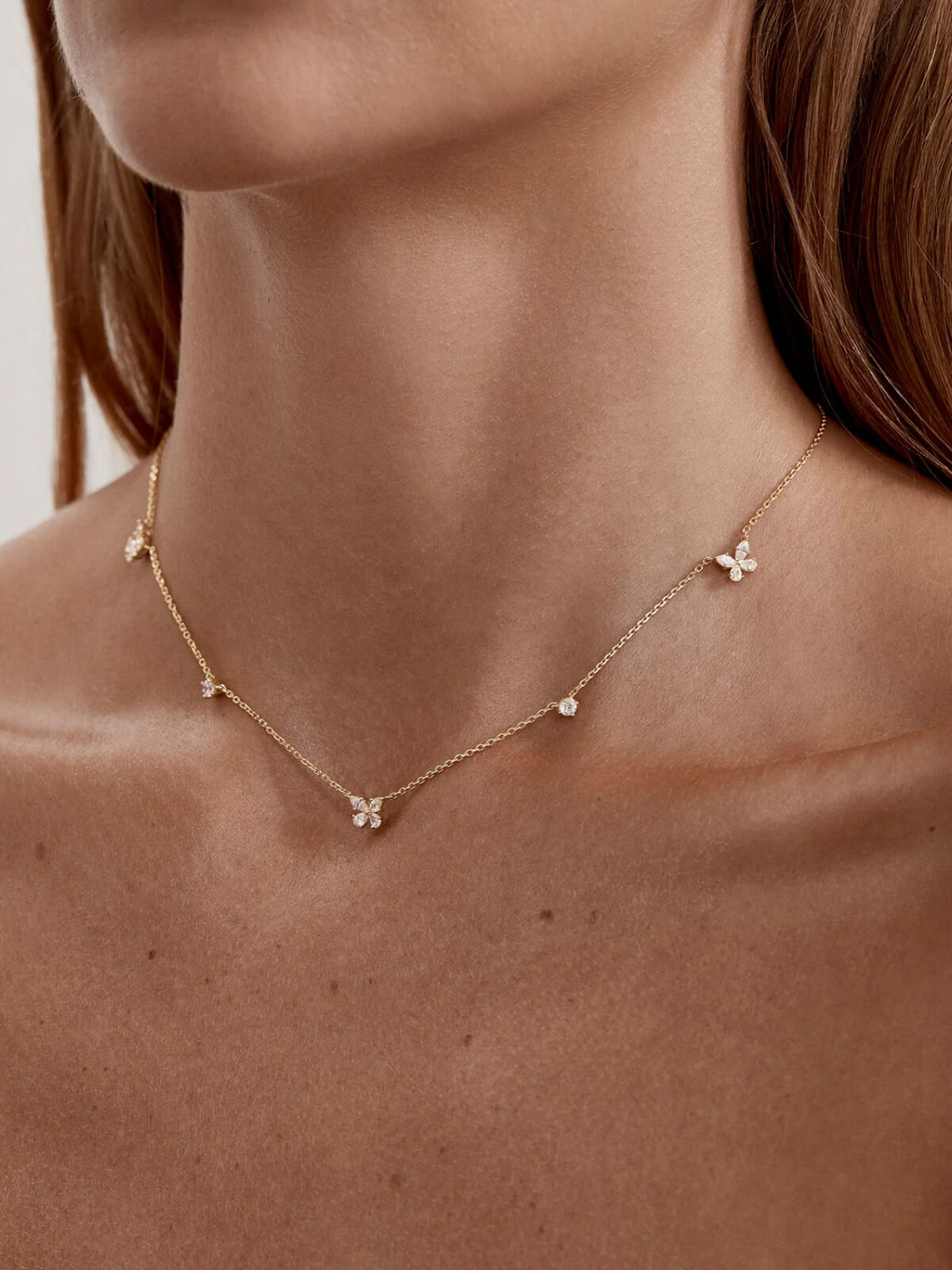 18k Gold Vermeil Dancing in the Wind Choker