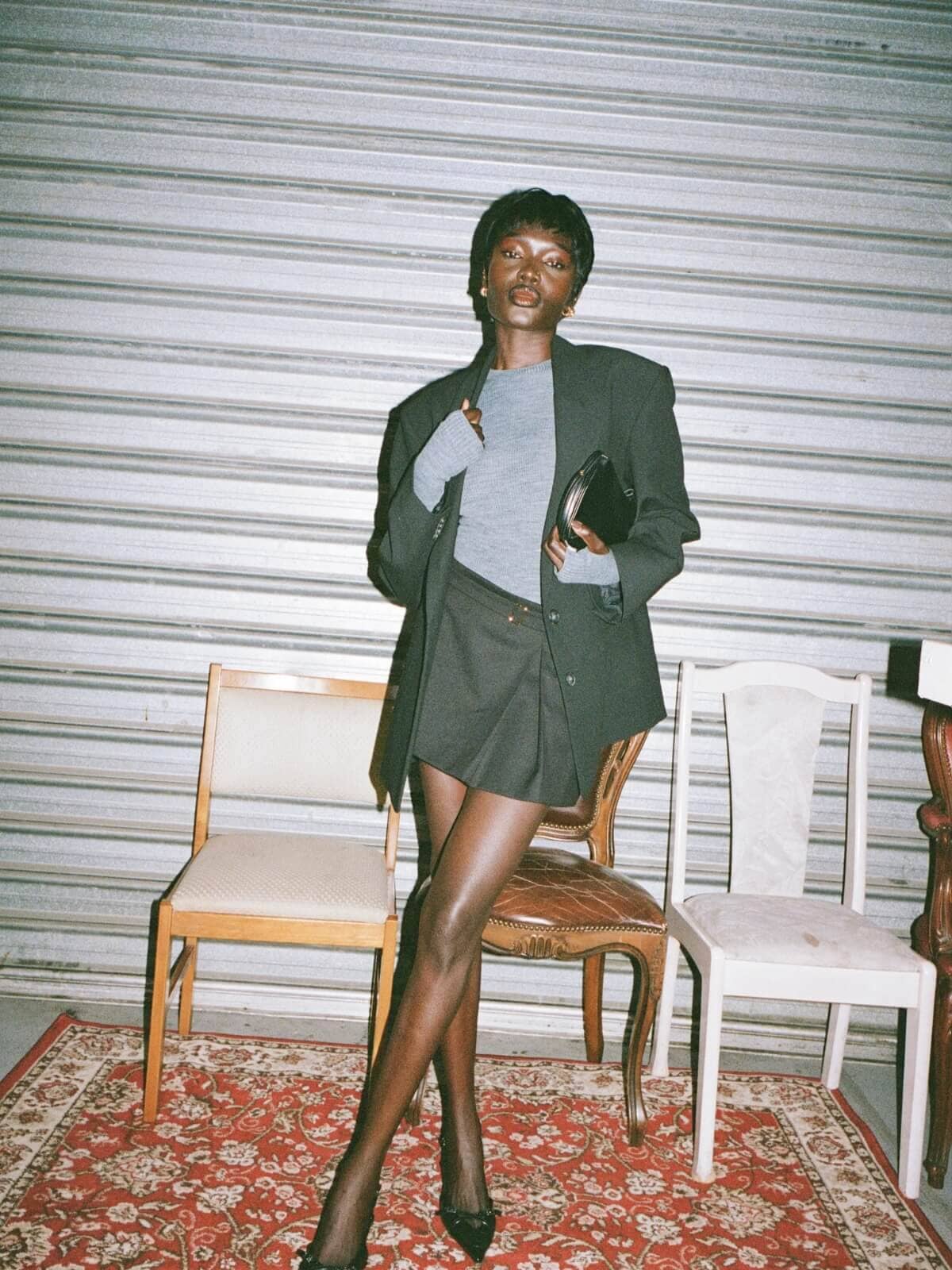 Carlson Mini Skirt - Black Skirts Bec + Bridge 