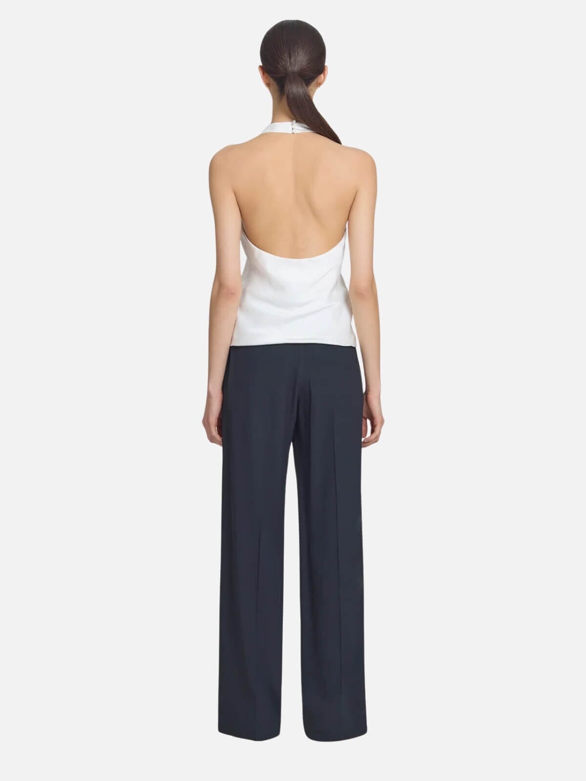 Viktoria & Woods | Evian Halter Top - Ivory | Perlu