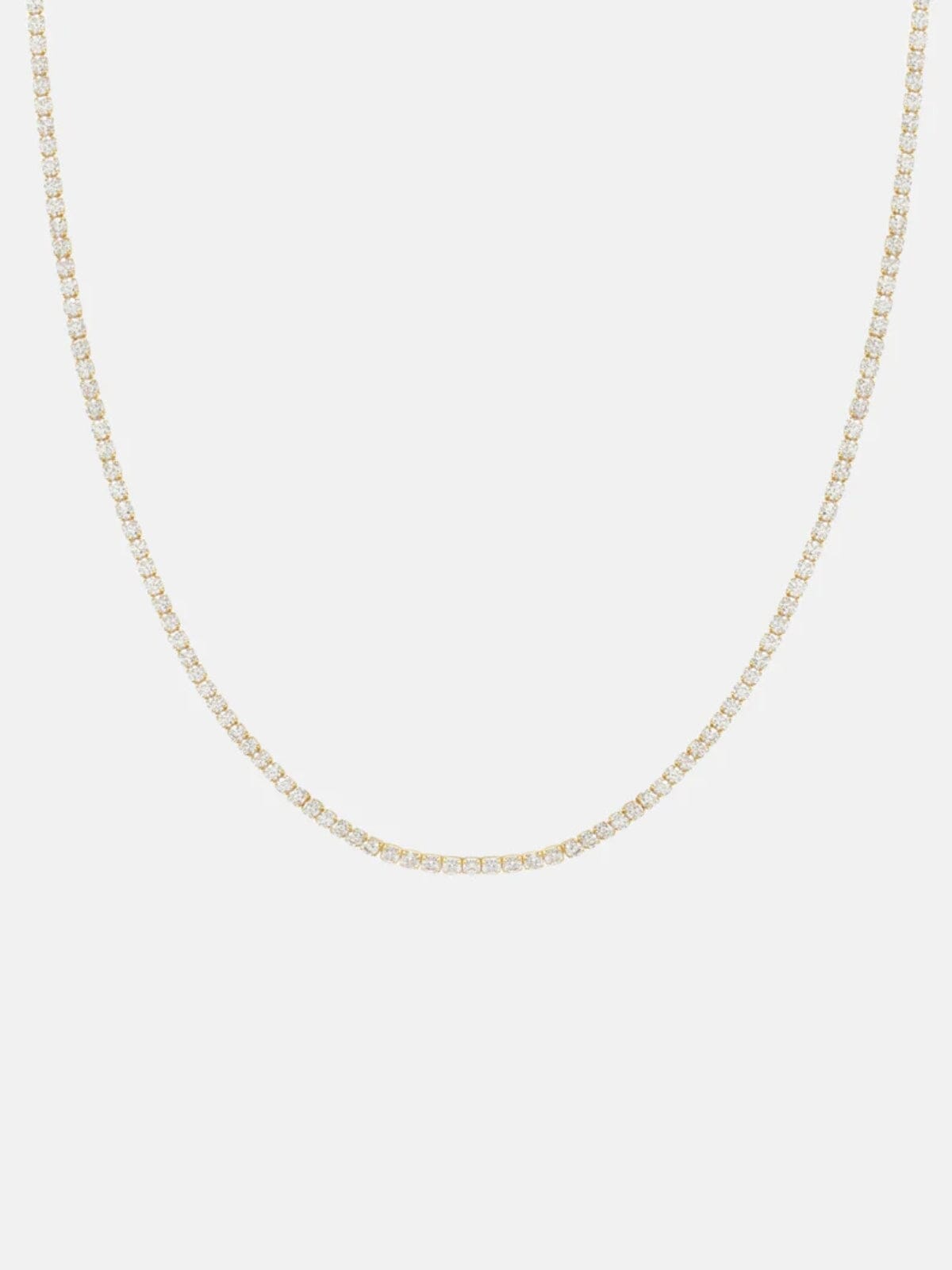 Saint Valentine | Aspen Tennis Necklace - Gold | Perlu