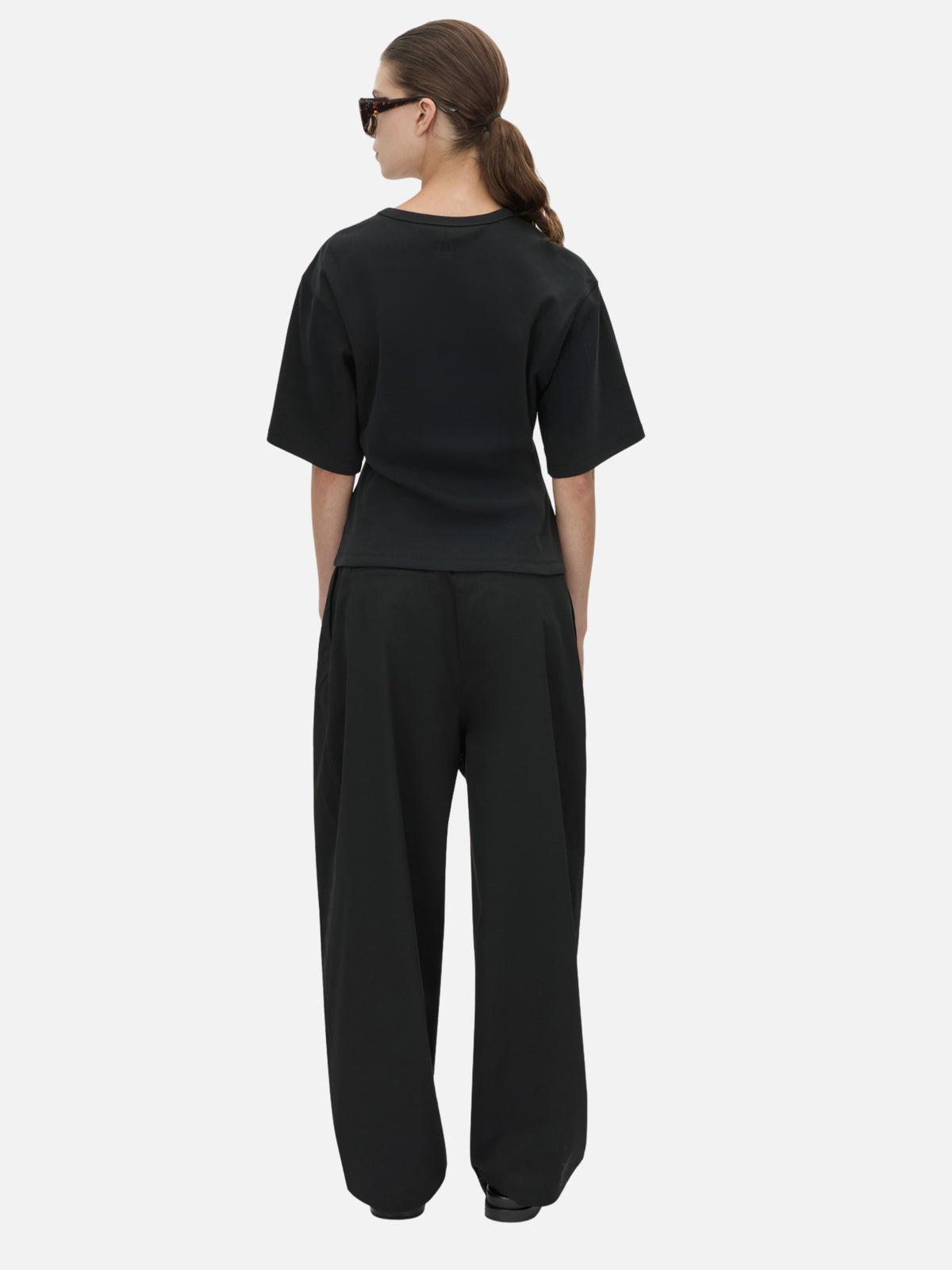 Alba Boxy Tee - Black