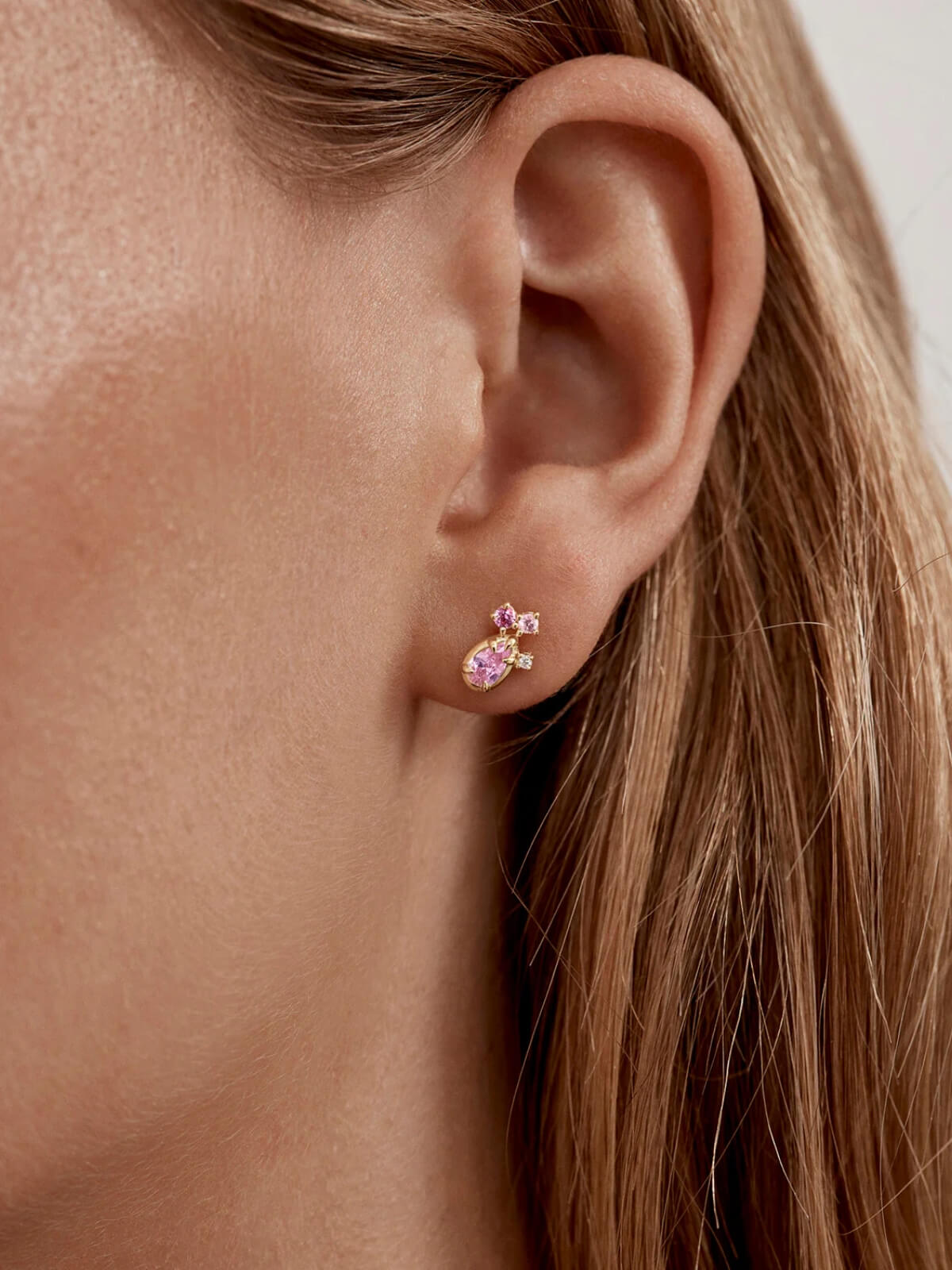 Awaken Love Stud Earrings - 18k Gold Vermeil