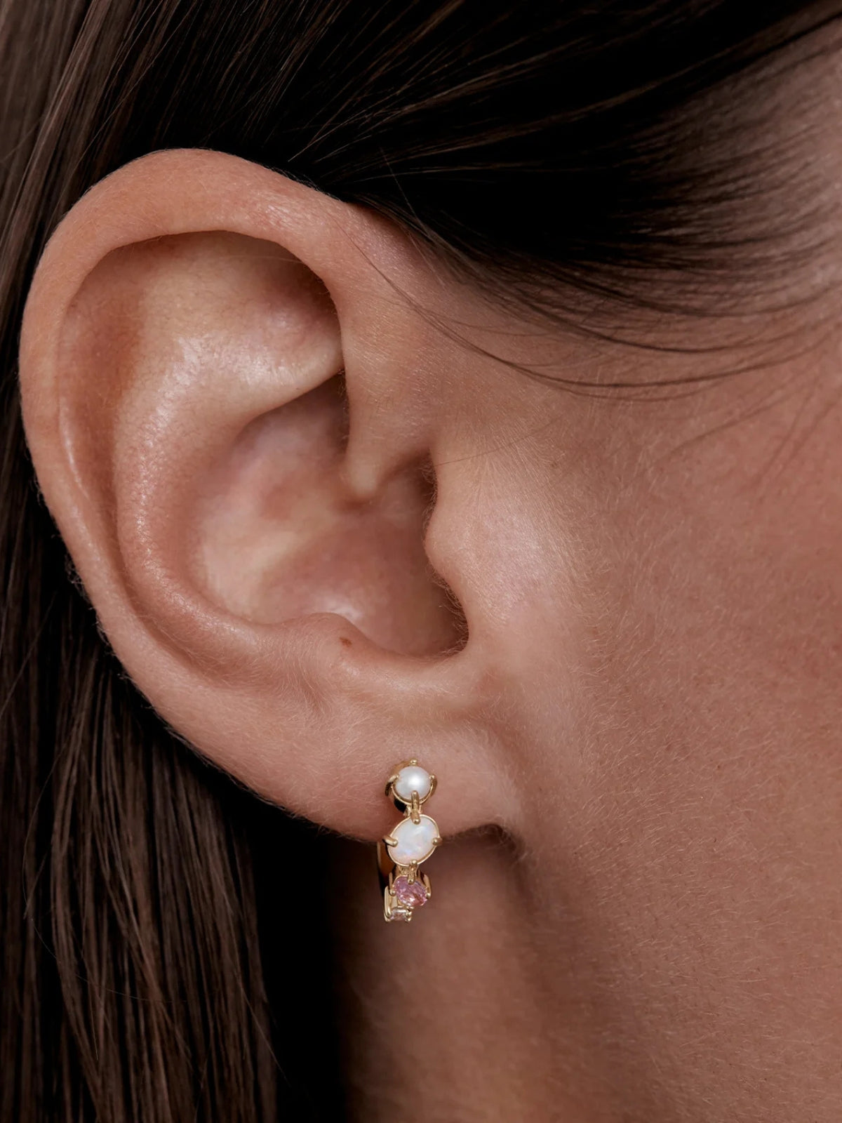 Cosmic Bloom Hoops - 18k Gold Vermeil