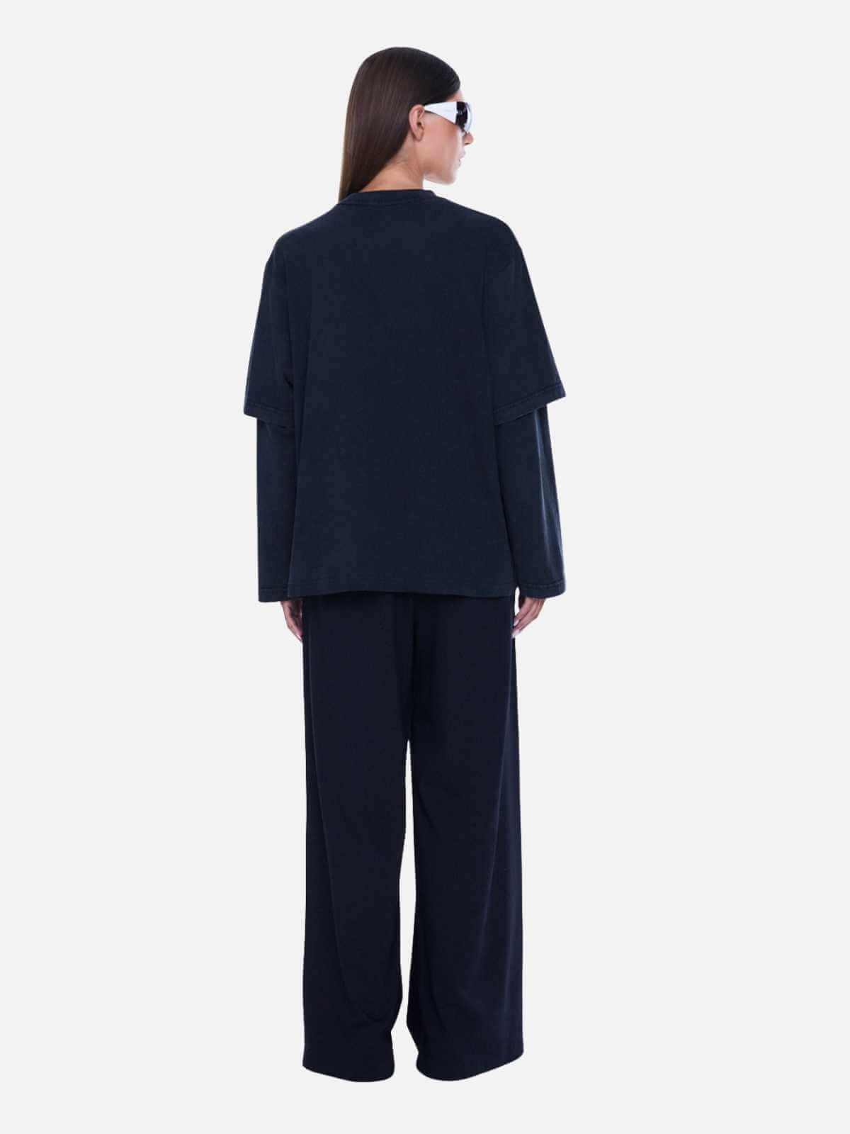 Mock Layer Long Sleeve Tee