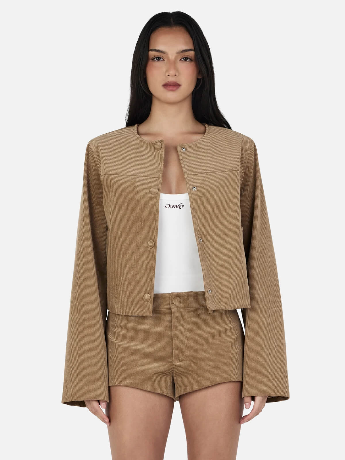 Joey Cord Shorties - Tan