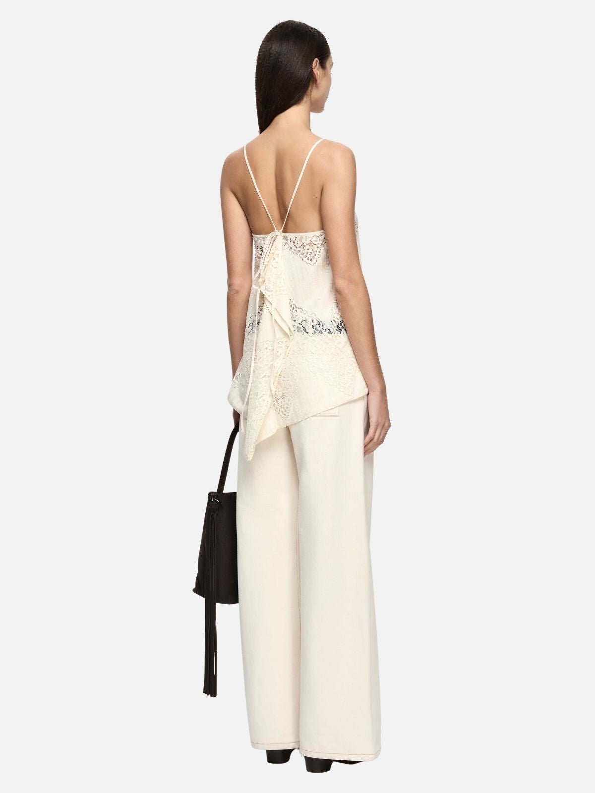 Marietta Square Neck Top - Cream