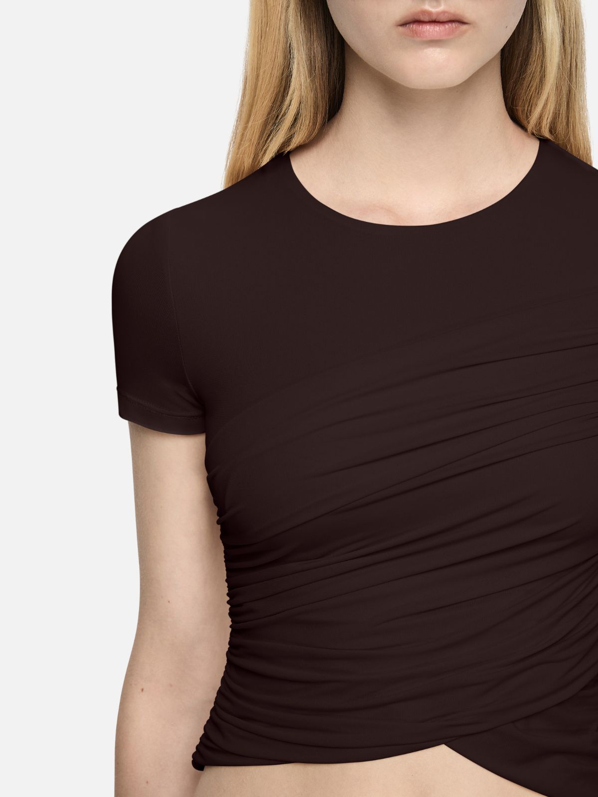 Niko Crossover Tee - Dark Chocolate