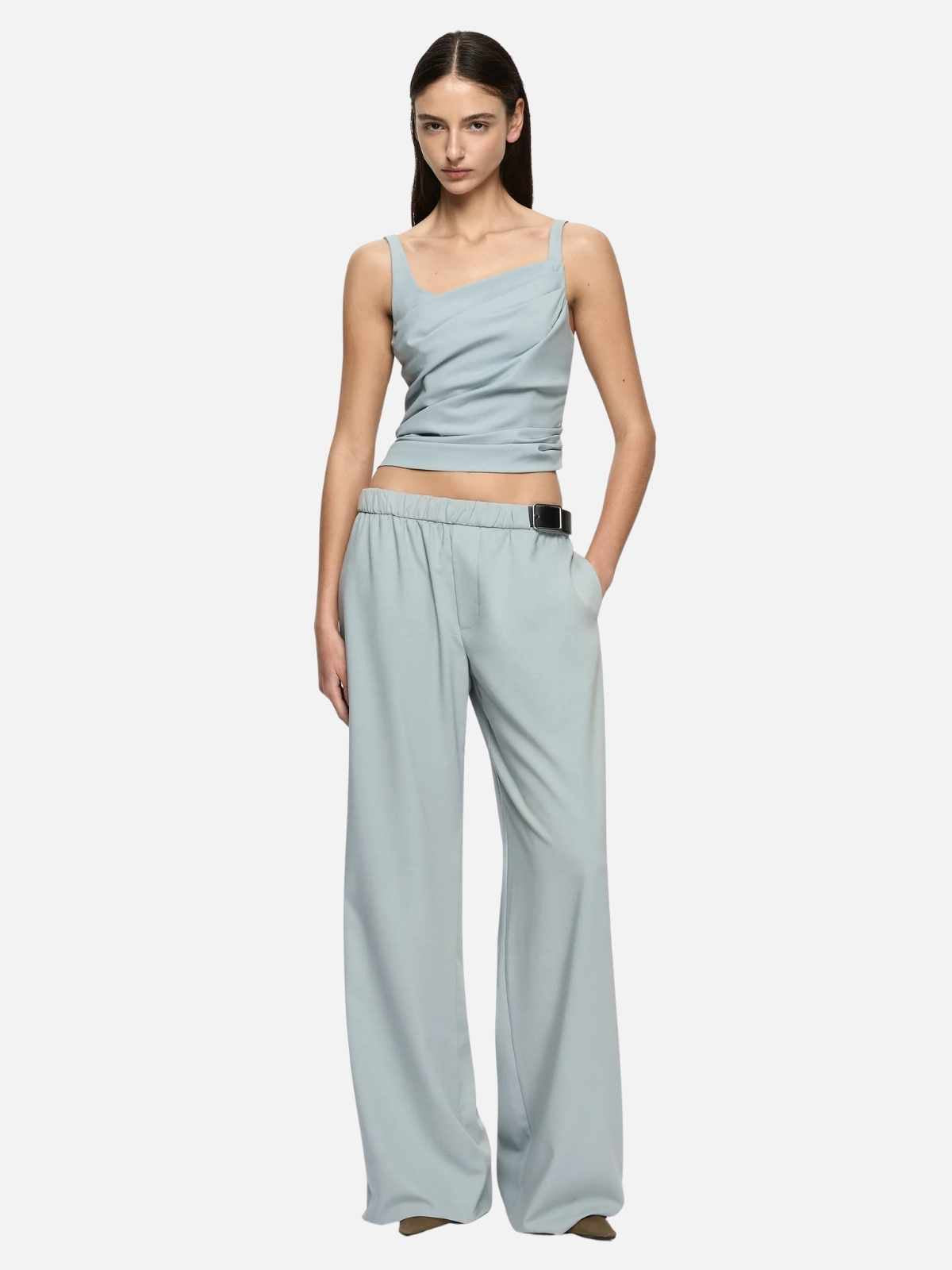 Selina Asym Top - Stone Blue