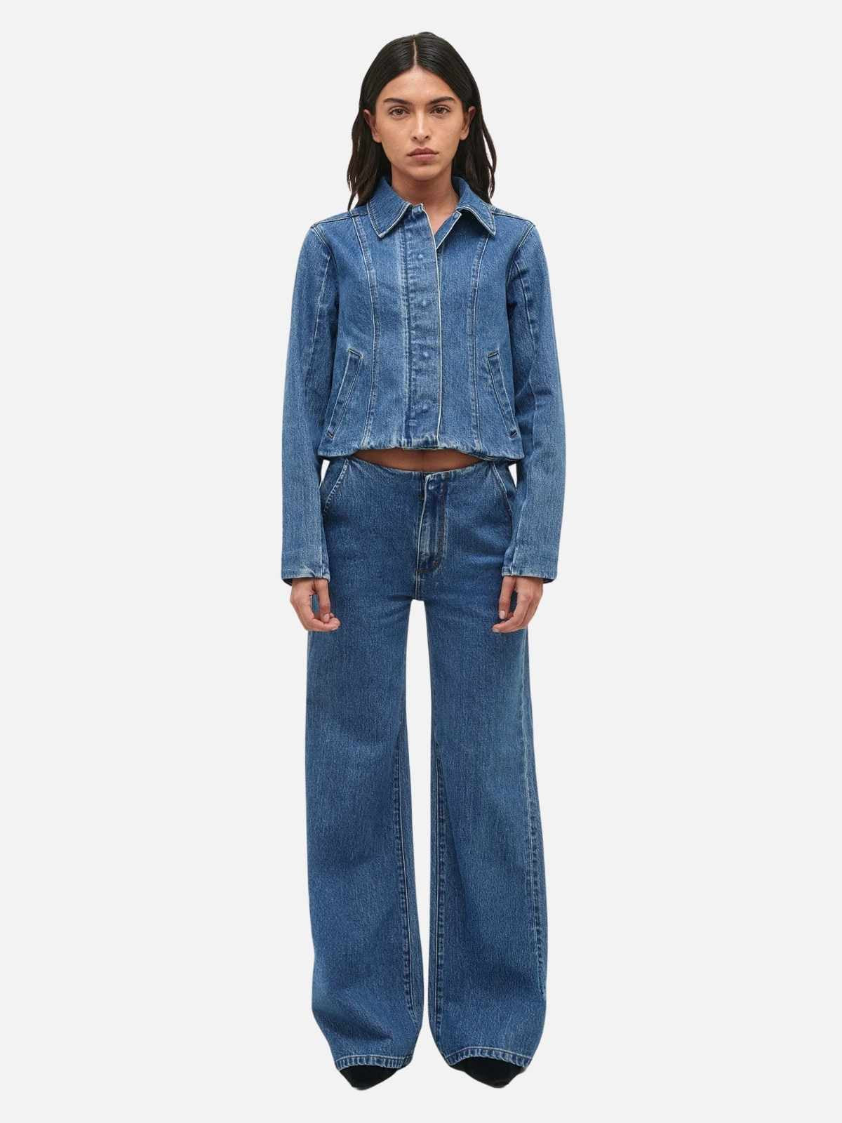 Eva Wide Vivid Indigo -Mid Vintage Indigo