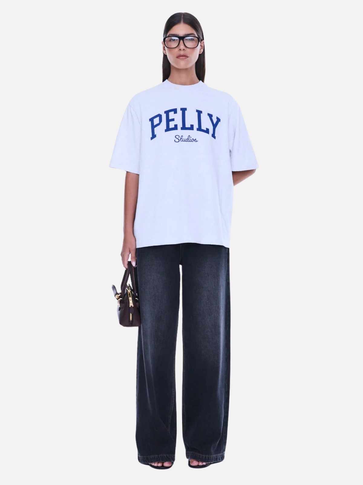 Sophia Relaxed Tee - White Marle