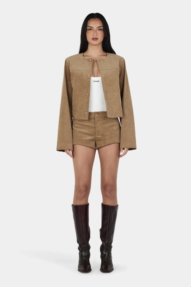 Joey Cord Shorties - Tan