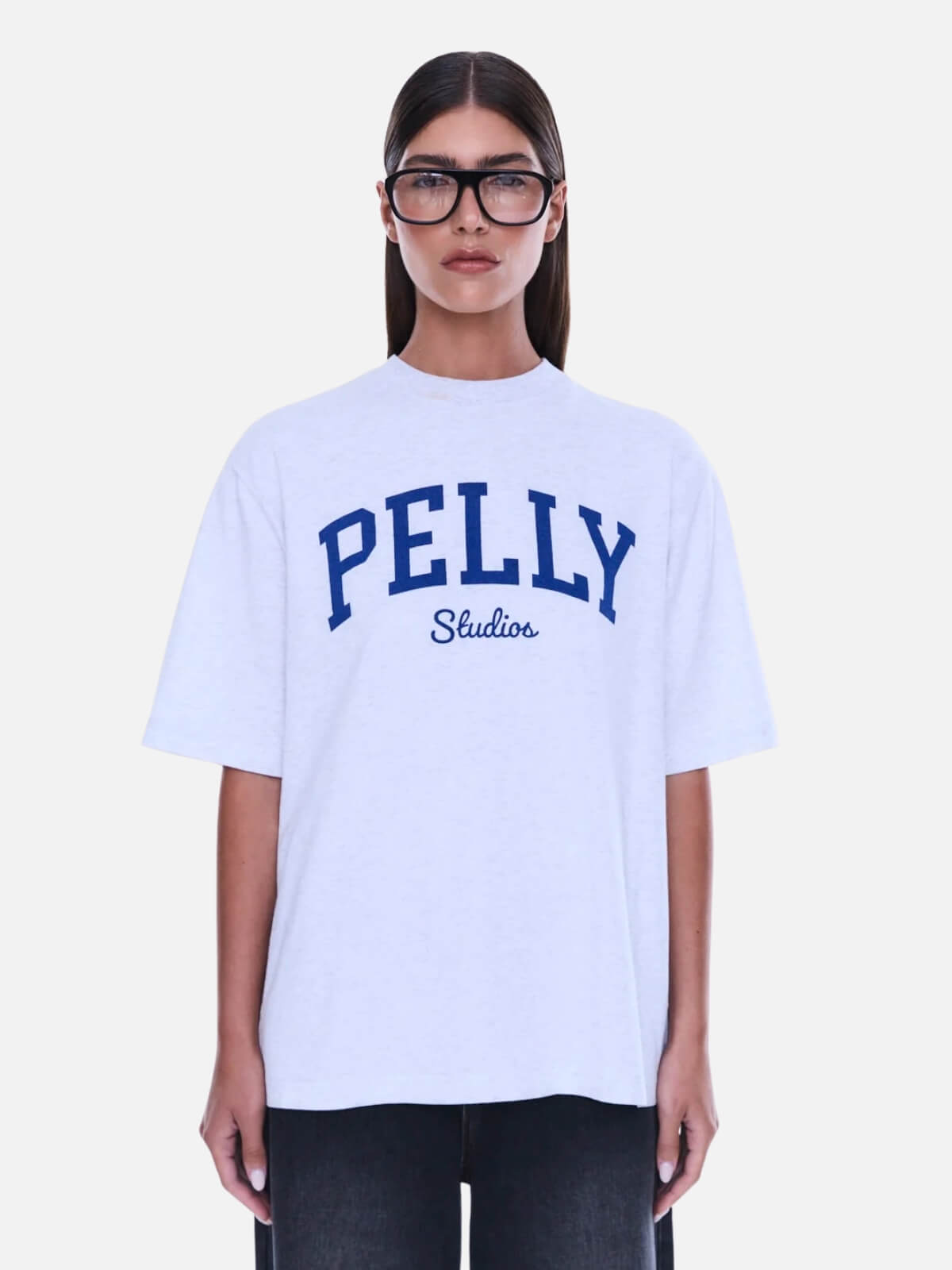 Sophia Relaxed Tee - White Marle