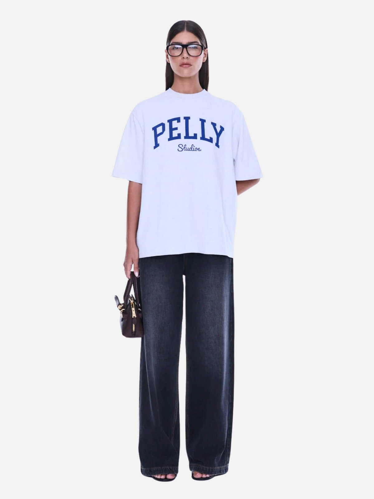 Sophia Relaxed Tee - White Marle