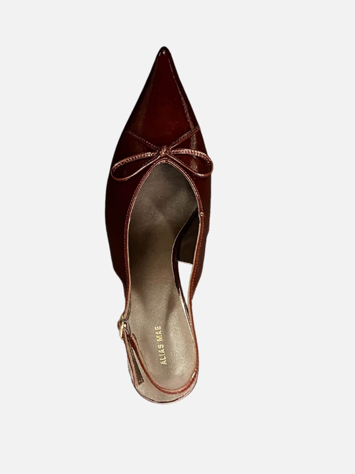 Amaya - Burgundy Crinkle Patent Shoes Alias Mae 