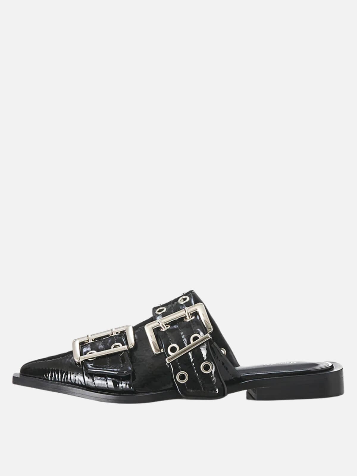 Zinia - Black Crinkle Patent Shoes Alias Mae 