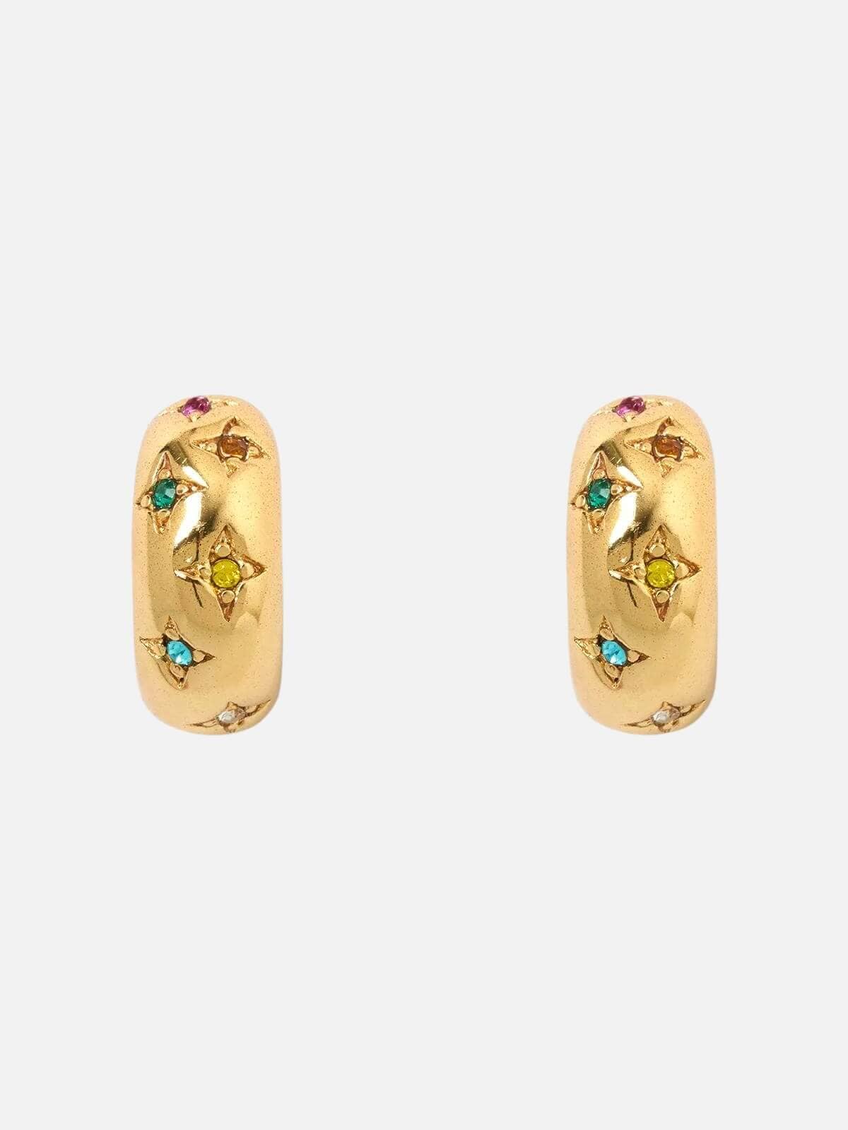 Arms Of Eve | Juelz Hoop Earrings - Multi | Perlu