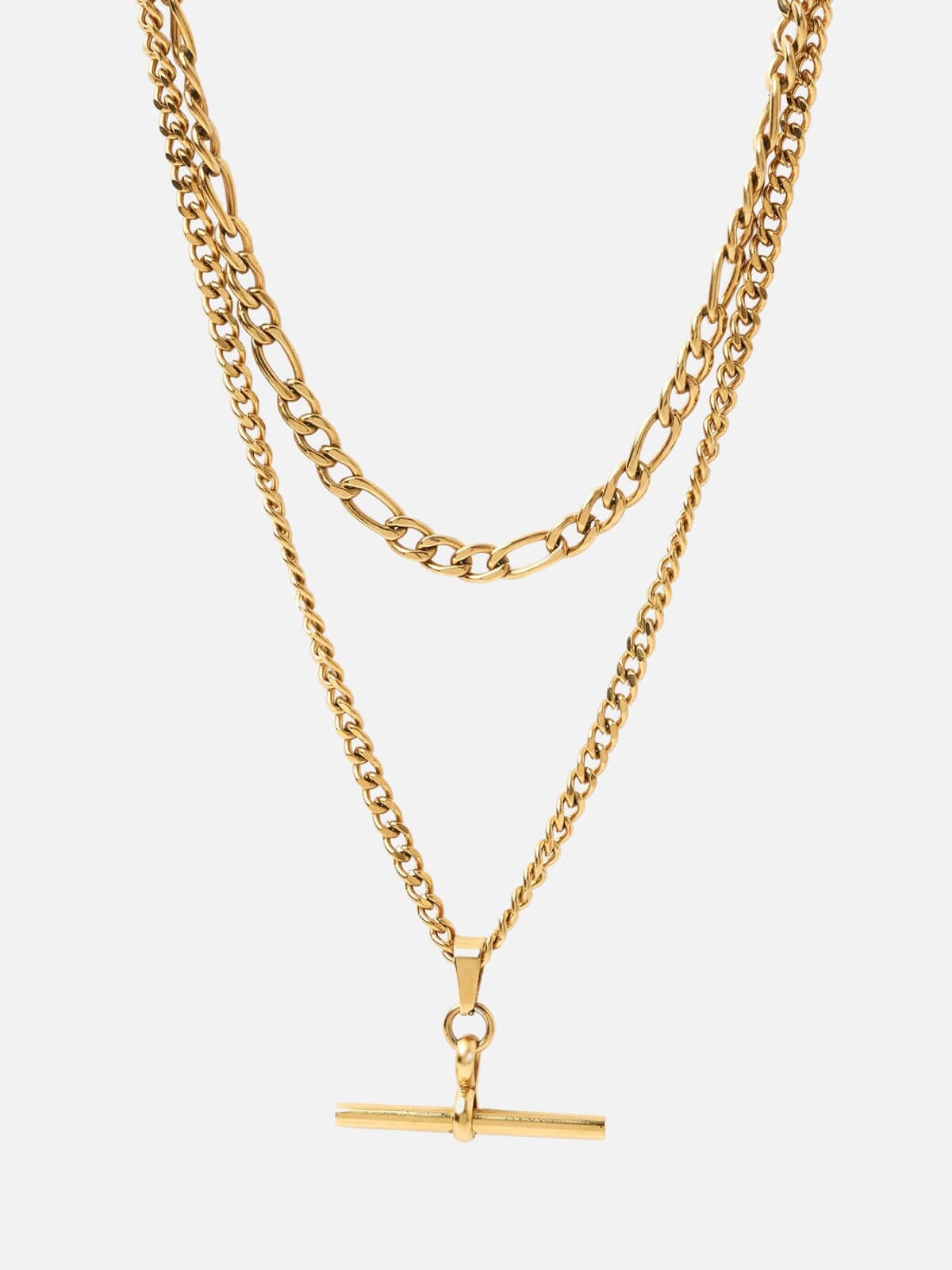 Marcella Double Stack Necklace - Gold Necklaces Arms Of Eve 