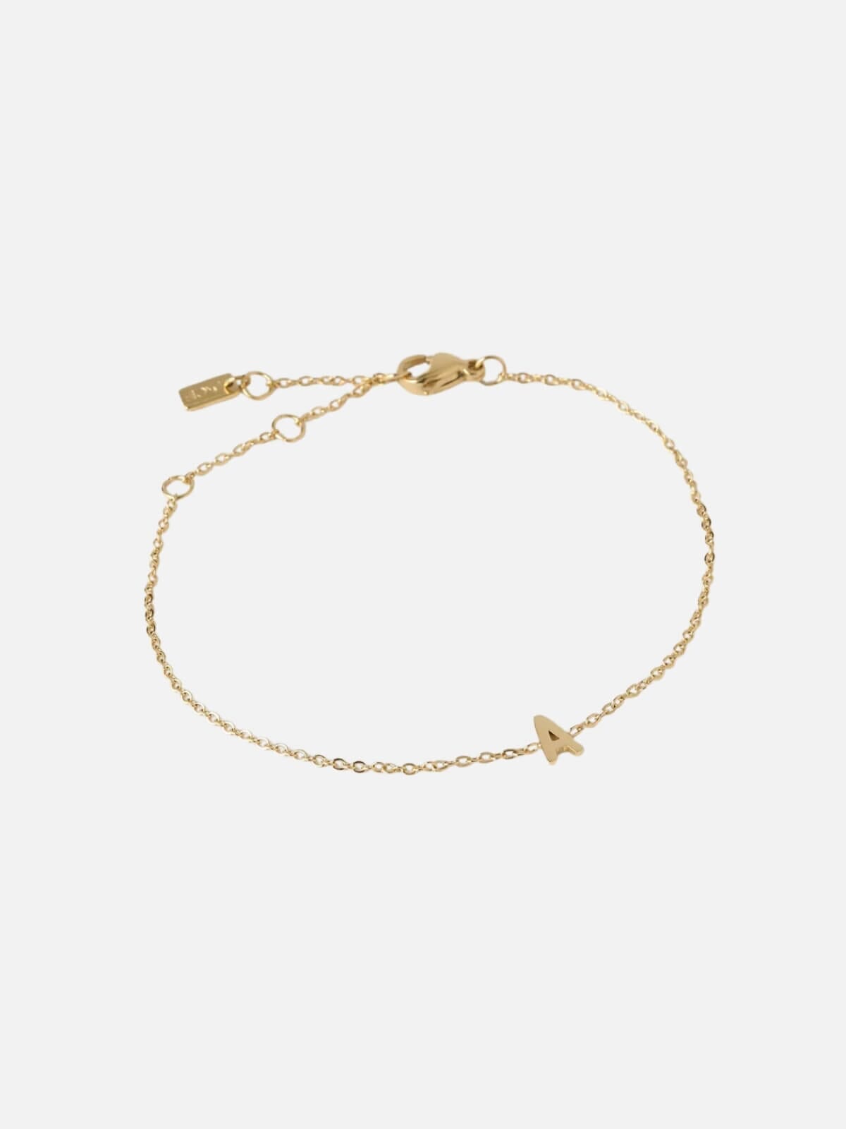Arms Of Eve | Mini Initial Bracelet - Gold| Perlu