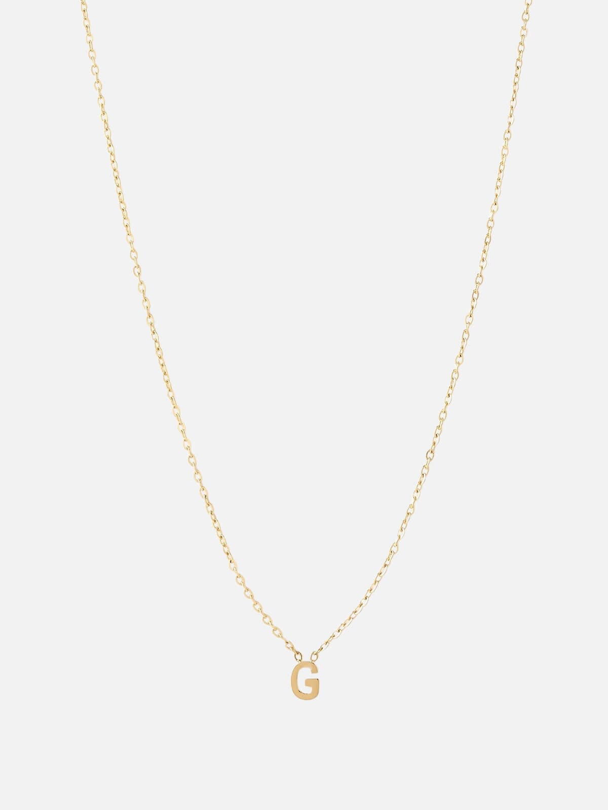 Mini Initial Necklace - Gold Necklaces Arms Of Eve G 