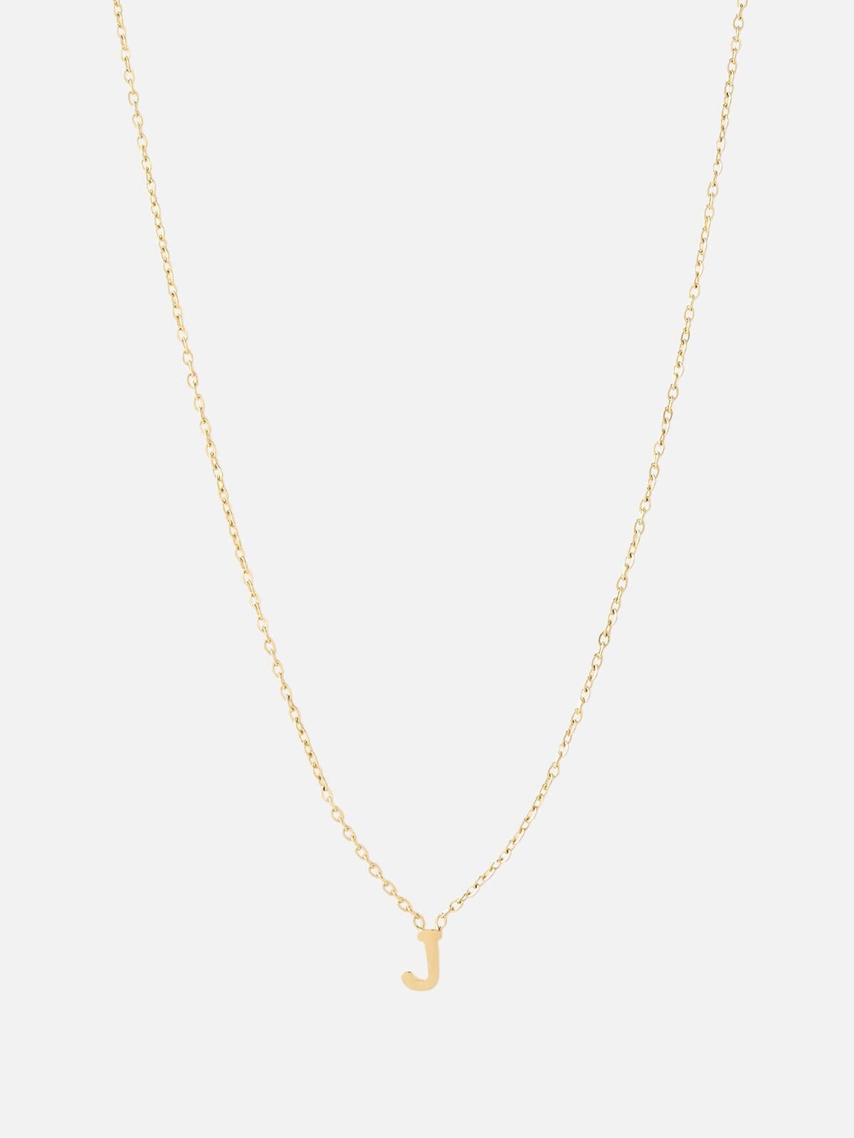 Mini Initial Necklace - Gold Necklaces Arms Of Eve J 