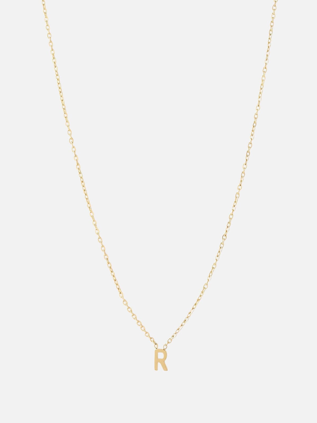 Mini Initial Necklace - Gold Necklaces Arms Of Eve R 