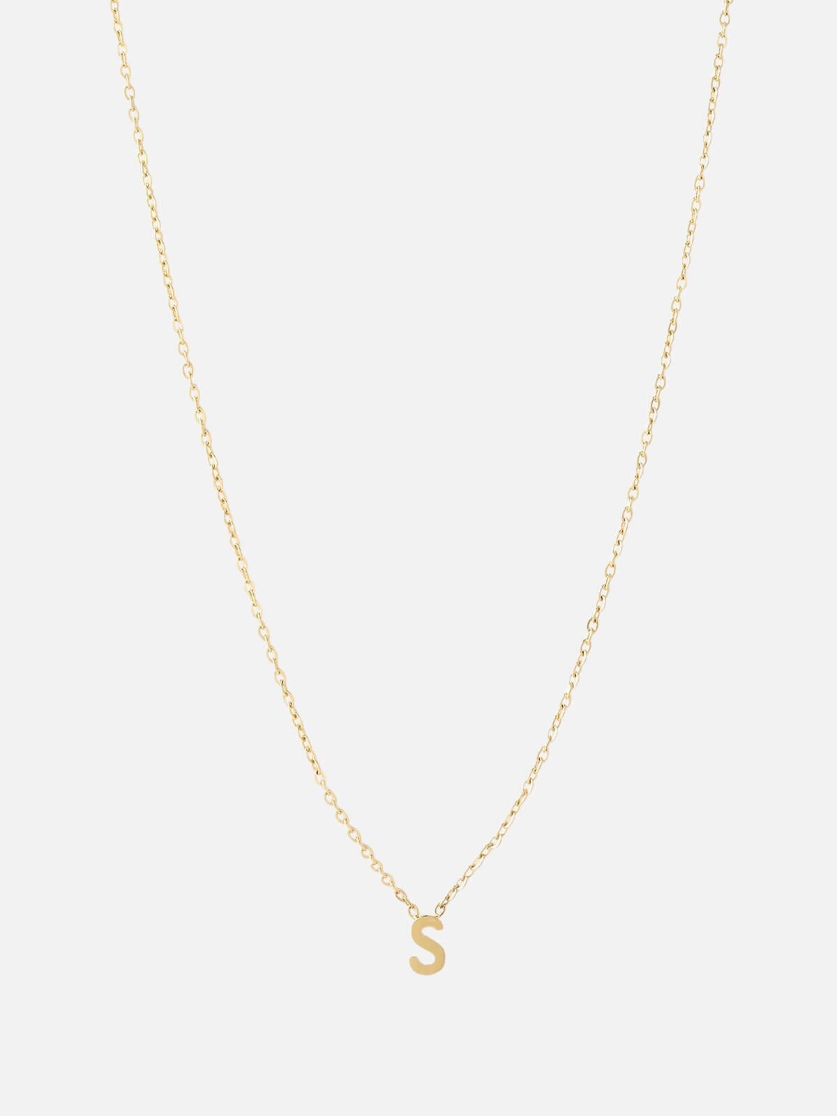 Mini Initial Necklace - Gold Necklaces Arms Of Eve S 