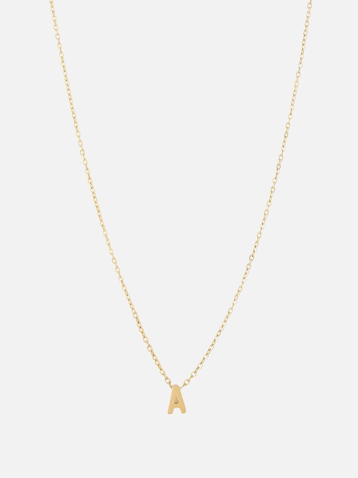 Arms Of Eve | Mini Initial Necklace - Gold | Perlu