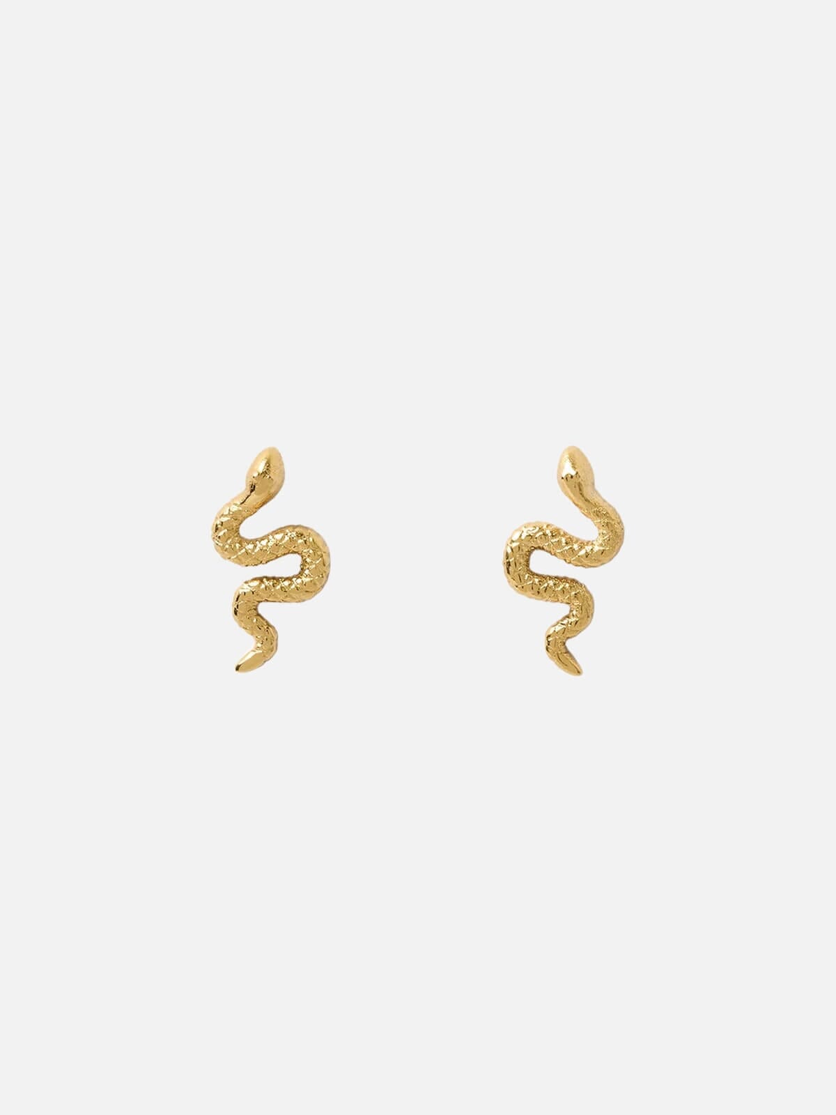 Serpent Earrings - Gold Earrings Arms Of Eve 