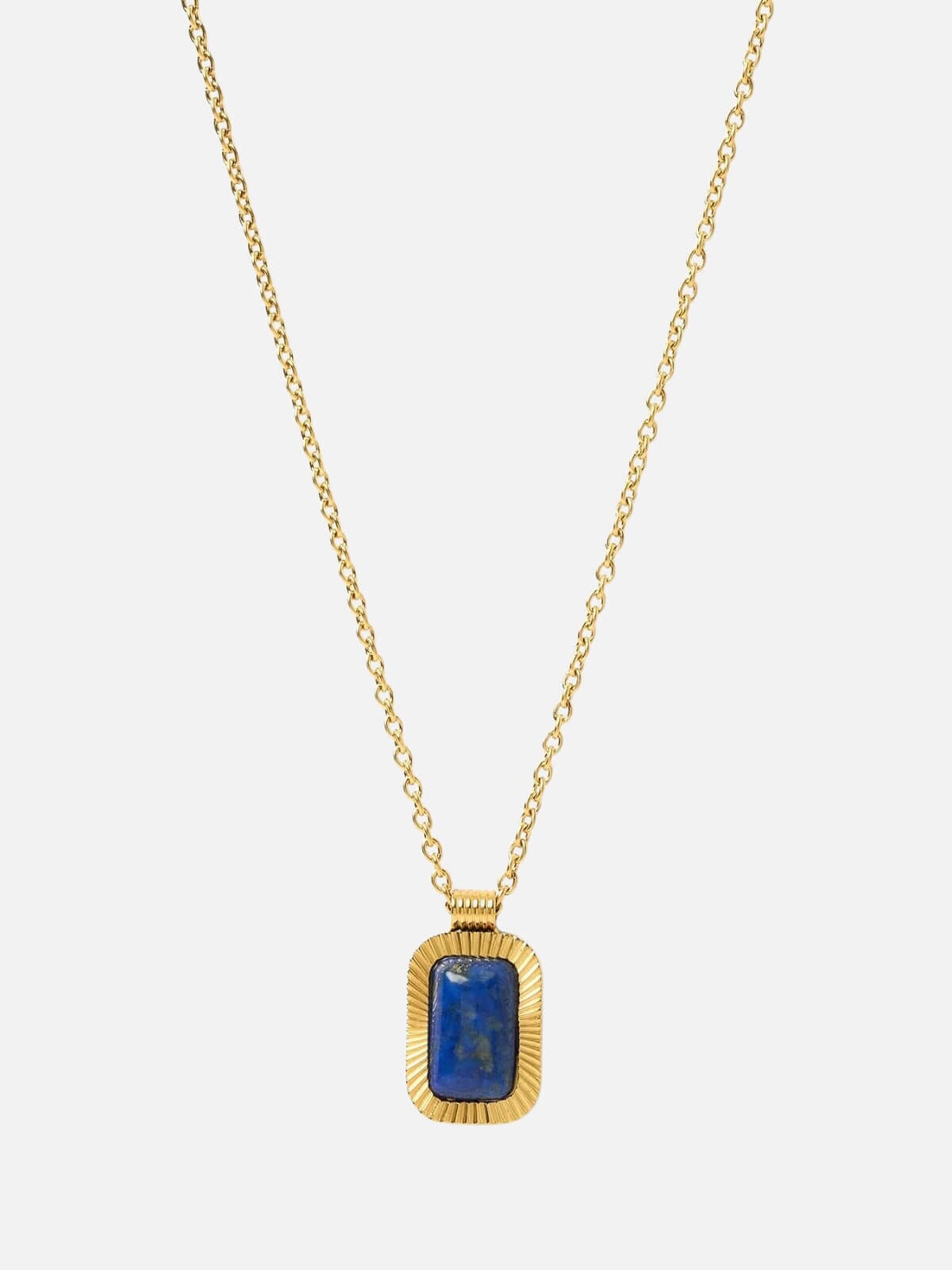 Arms Of Eve | Teo Gold Necklace - Lapis | Perlu