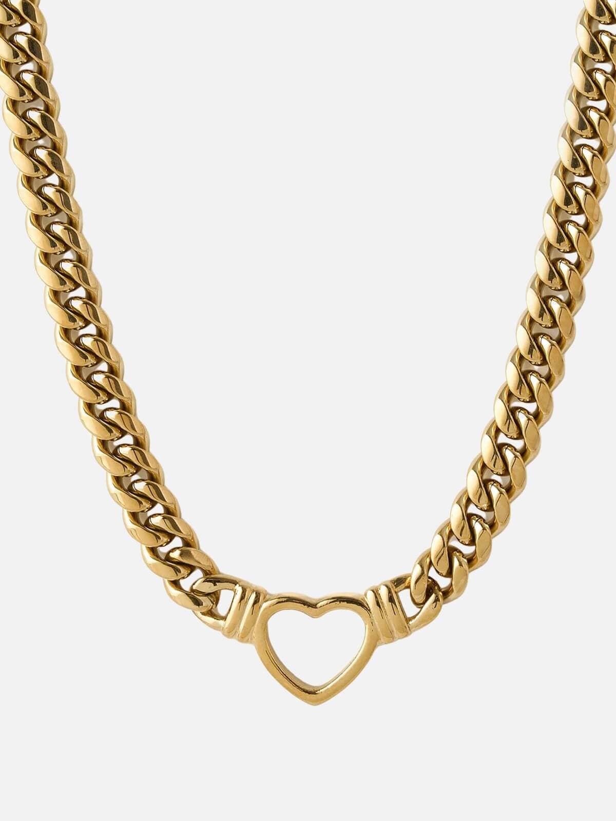 Arms Of Eve | Valentine Necklace - Clear/Gold | Perlu