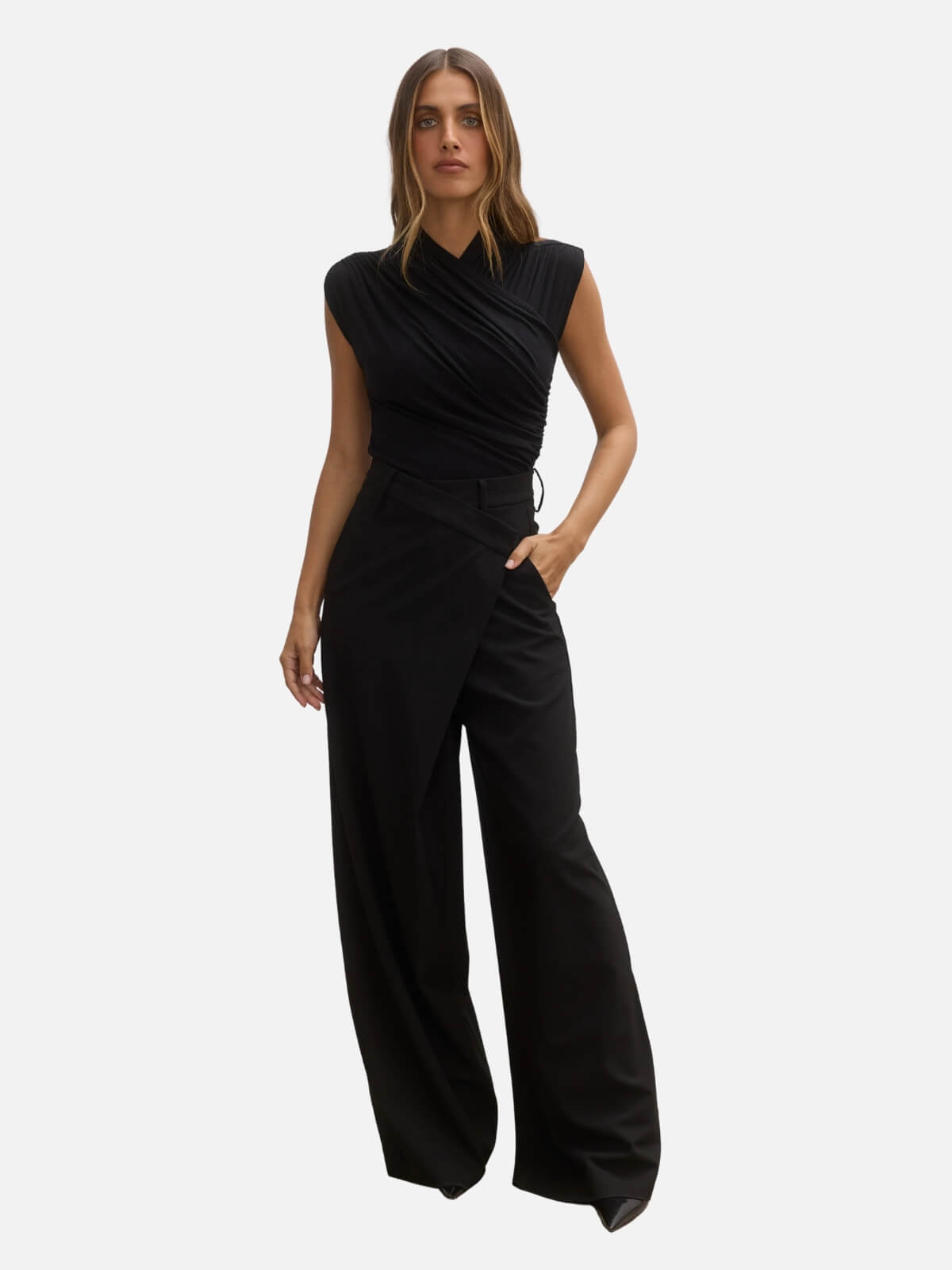 Amrita Sleeveless Bodysuit - Shadow