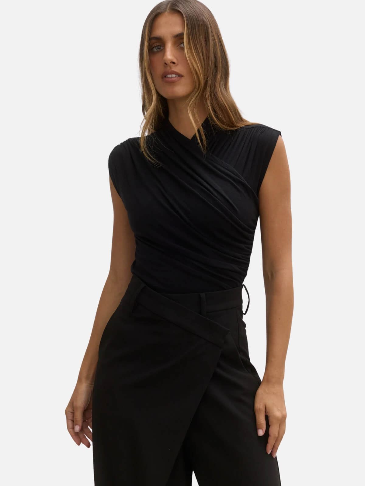 Amrita Sleeveless Bodysuit - Shadow