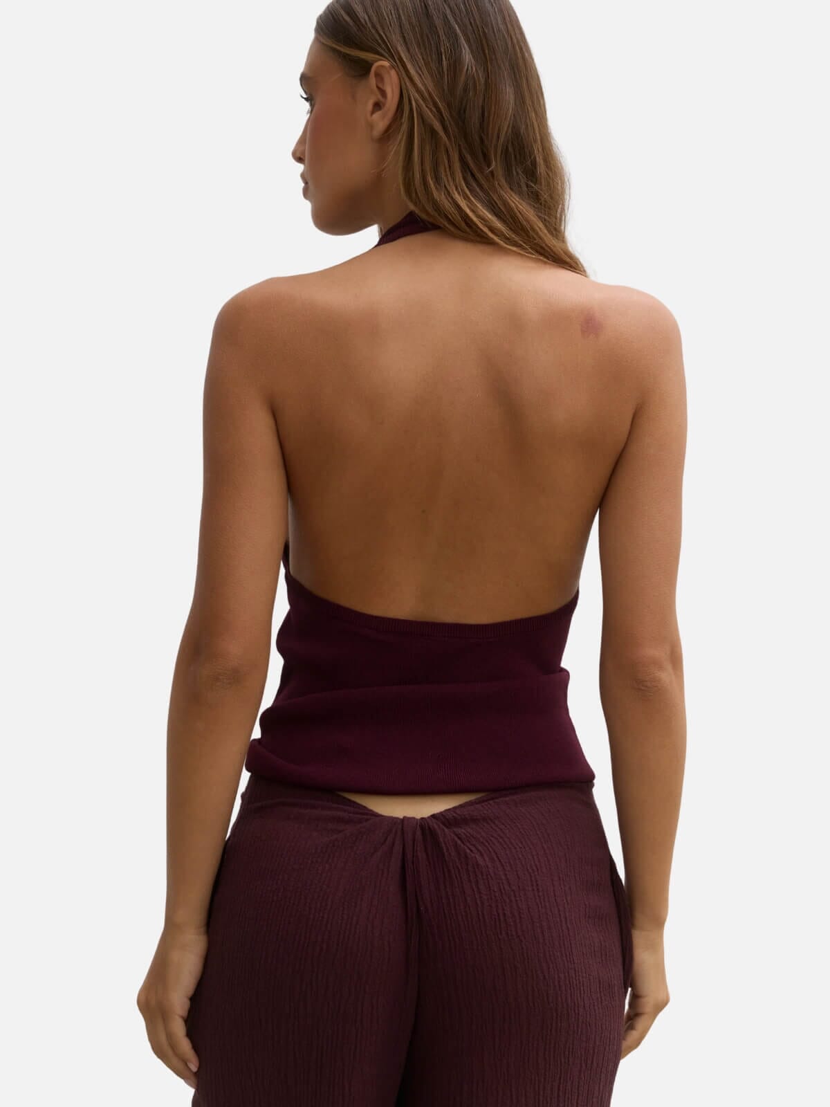 Bayse | Helena Knit Top - Plum | Perlu