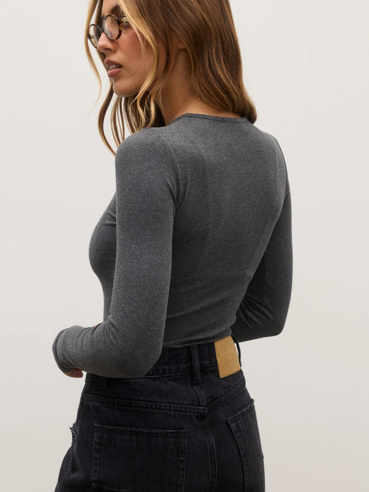 Lara Bodysuit - Dark Heather Grey