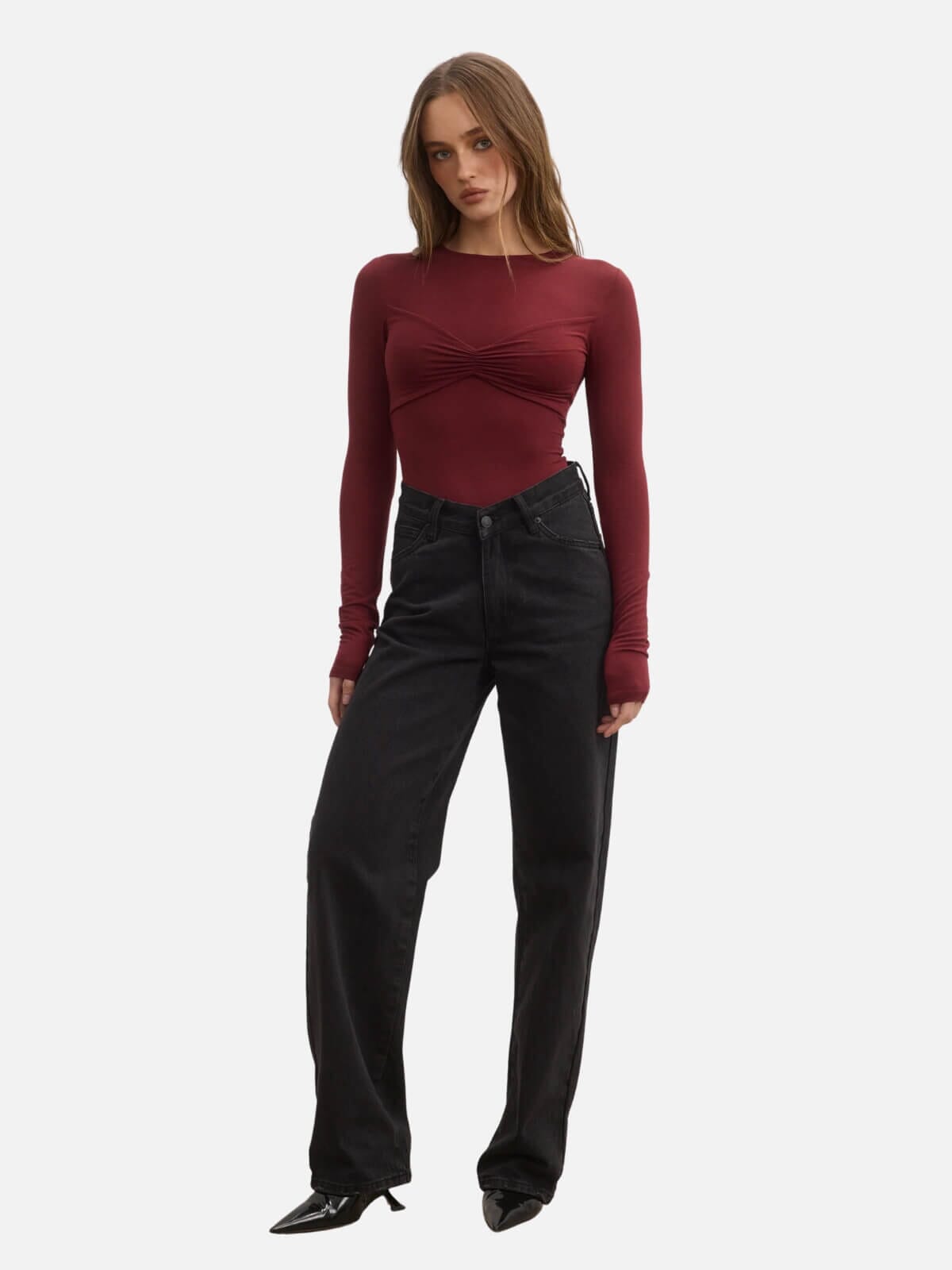 Bayse | Lila Bodysuit - Wine | Perlu