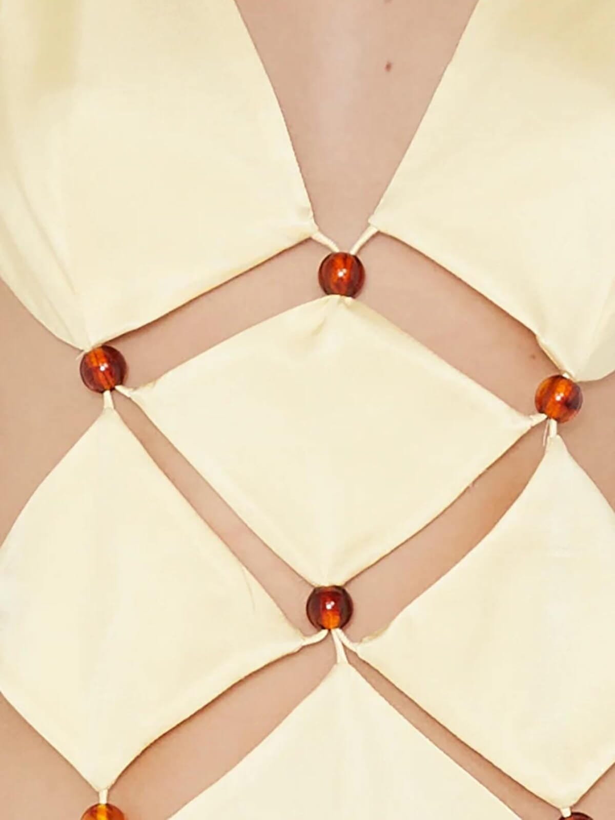 Bec + Bridge | Agathe Diamond Dress - Butter | Perlu
