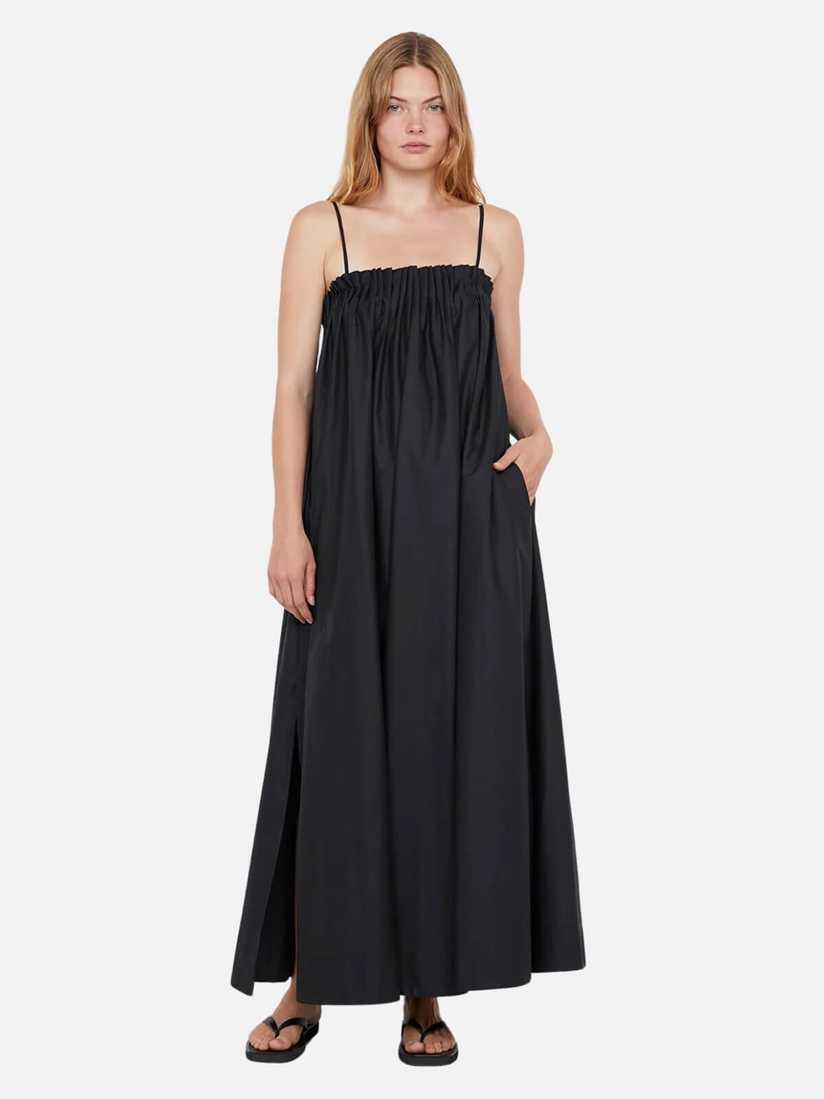 Bec + Bridge | Aluca Pintuck Maxi Dress - Black | Perlu