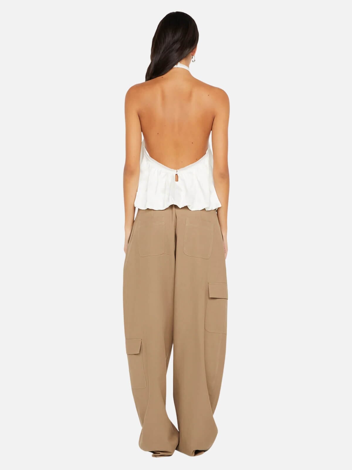 Bec + Bridge | Amiah Halter Top - Ivory | Perlu