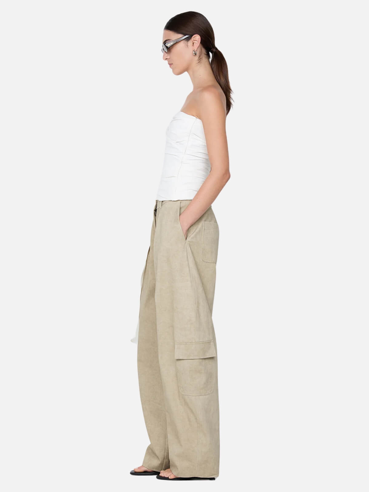 Belle Strapless Top - Ivory