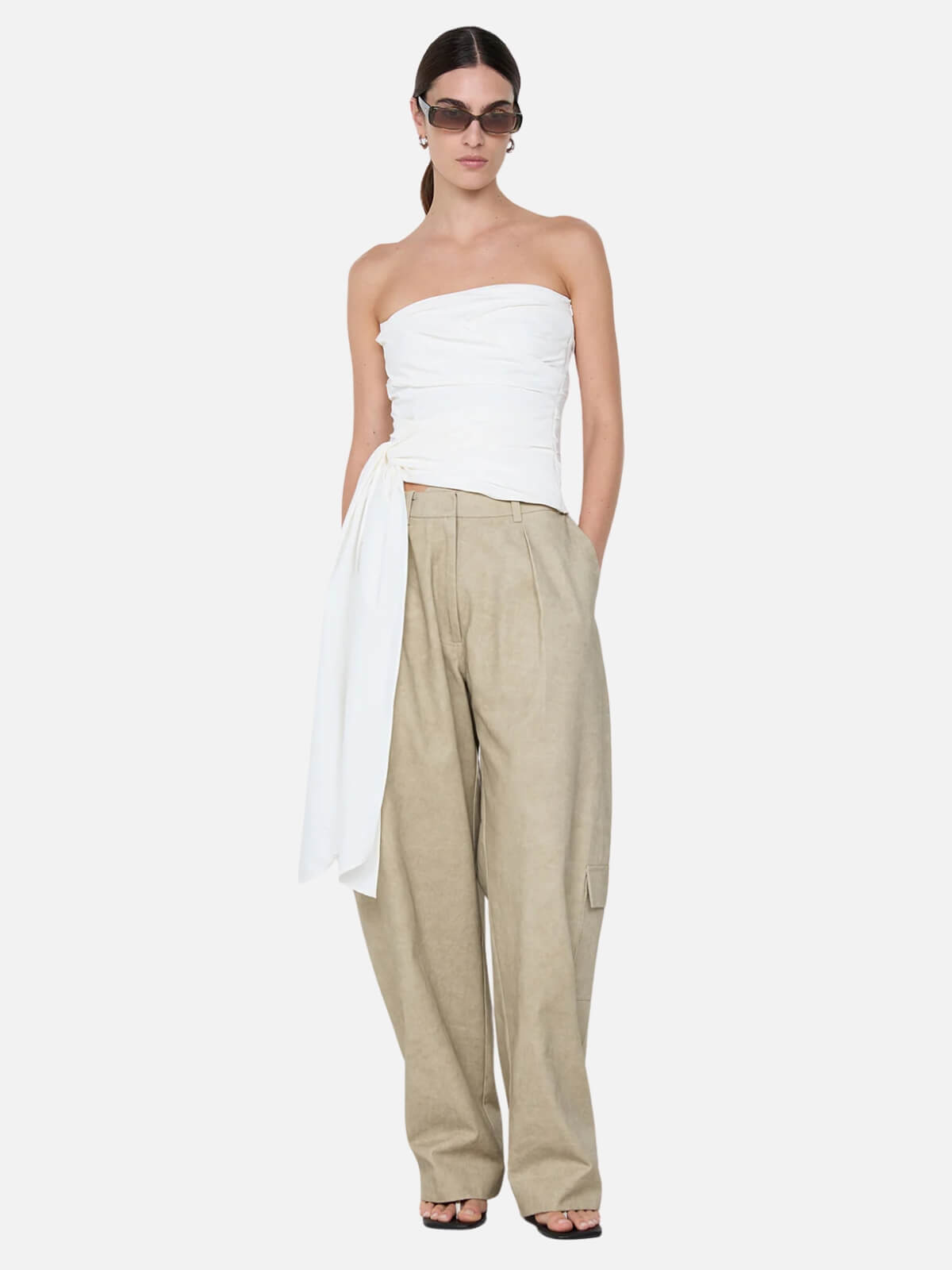 Bec + Bridge | Belle Strapless Top - Ivory | Perlu