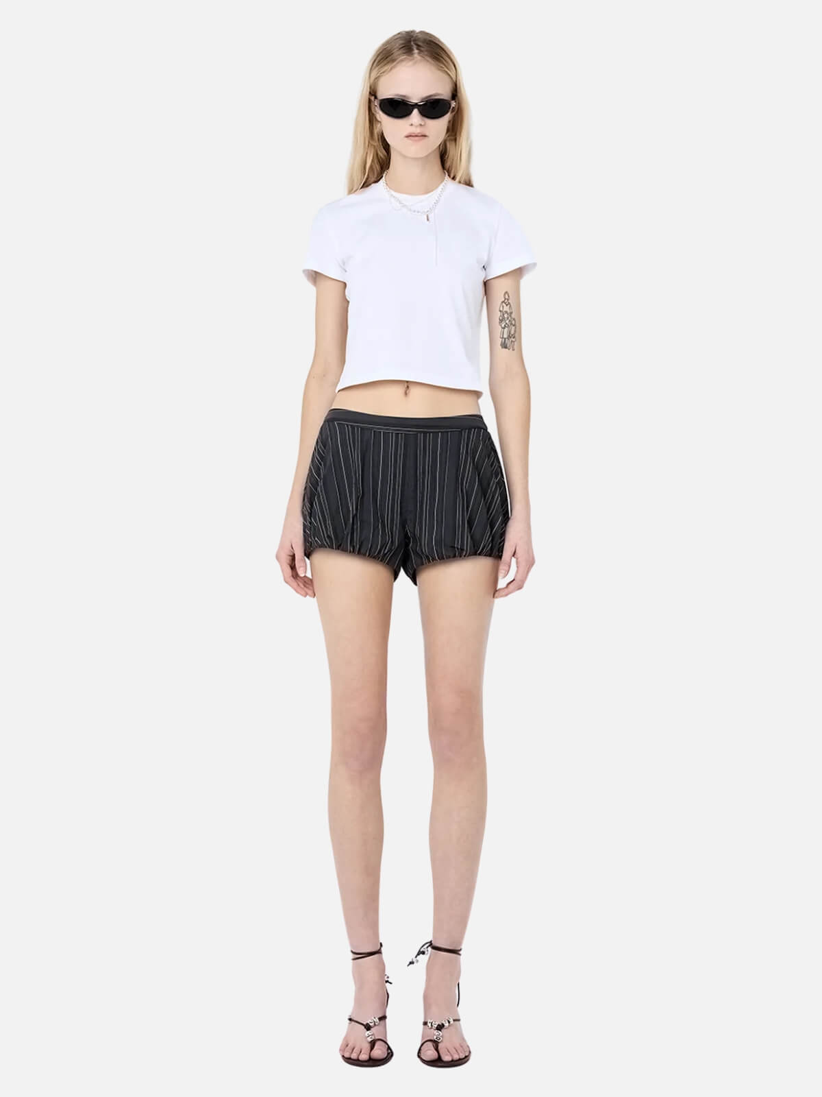 Claudette Baby Tee - White