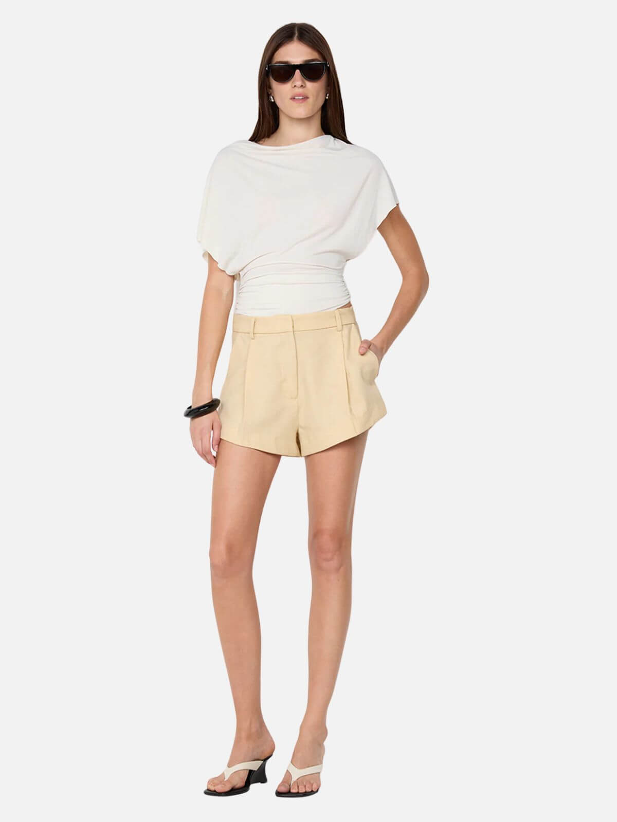 Clementine Batwing Top - Vanilla