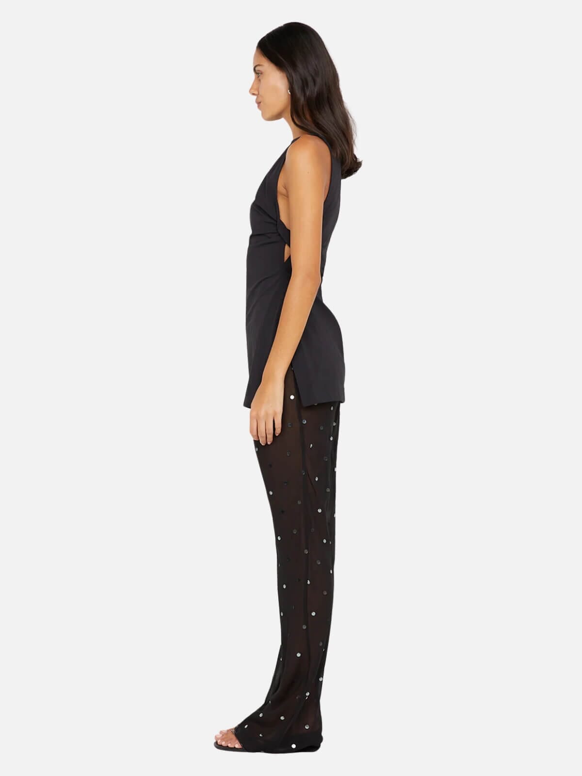 Domenic Boatneck Top - Black Tops Bec + Bridge 