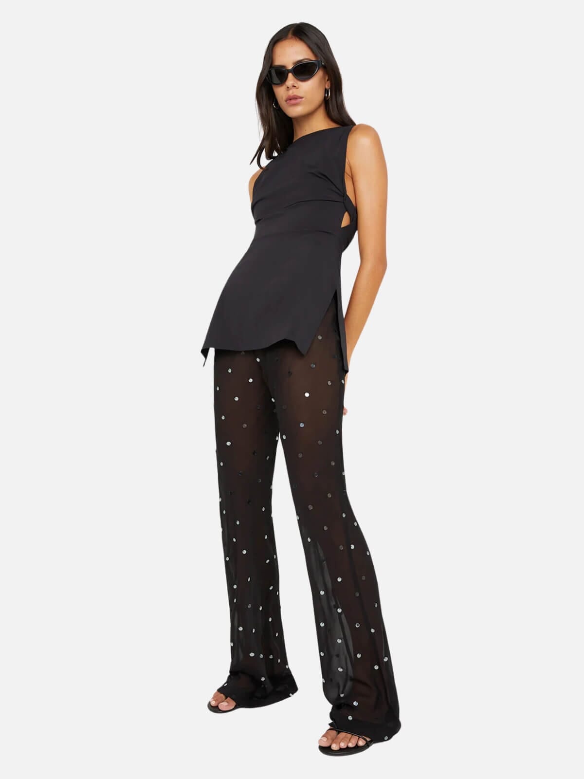 Domenic Boatneck Top - Black Tops Bec + Bridge 